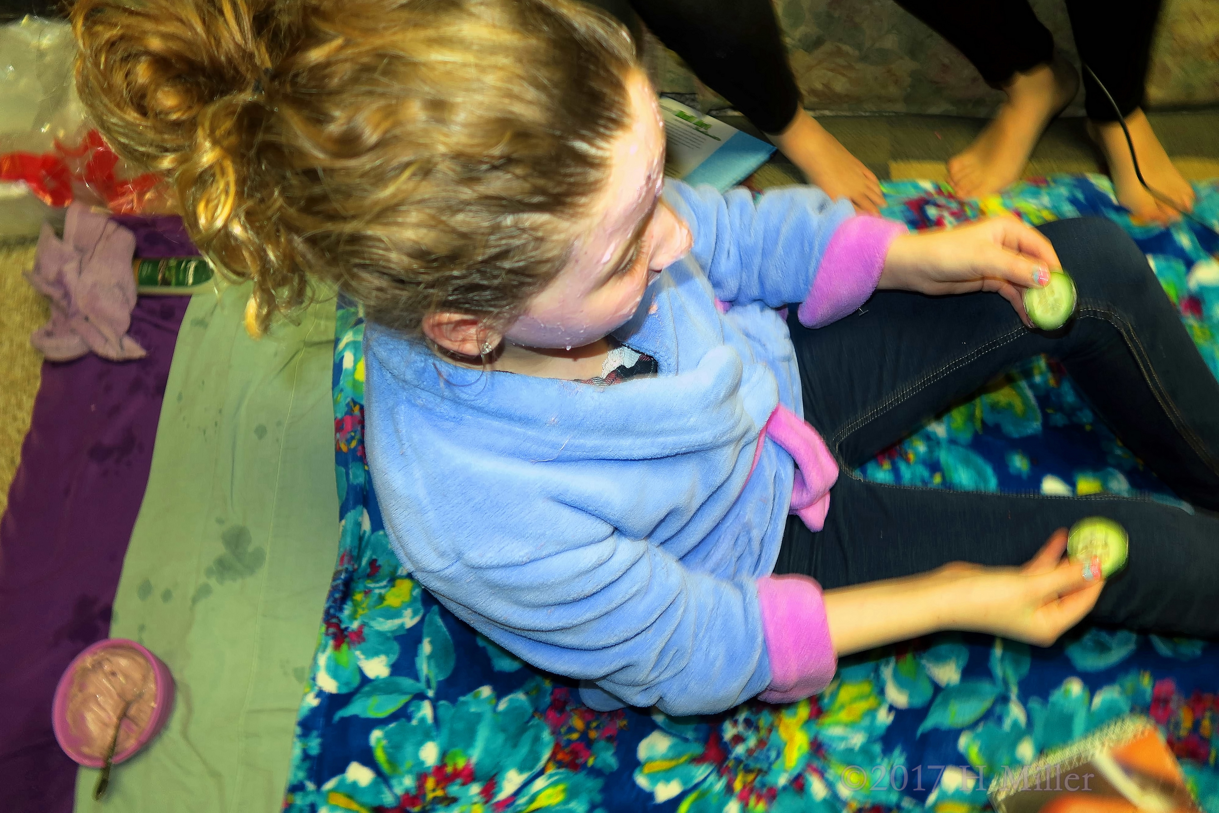 Sitting Up During Her Face Masque At The Spa. 4 Sitting Up During Her Face Masque At The Spa. 4