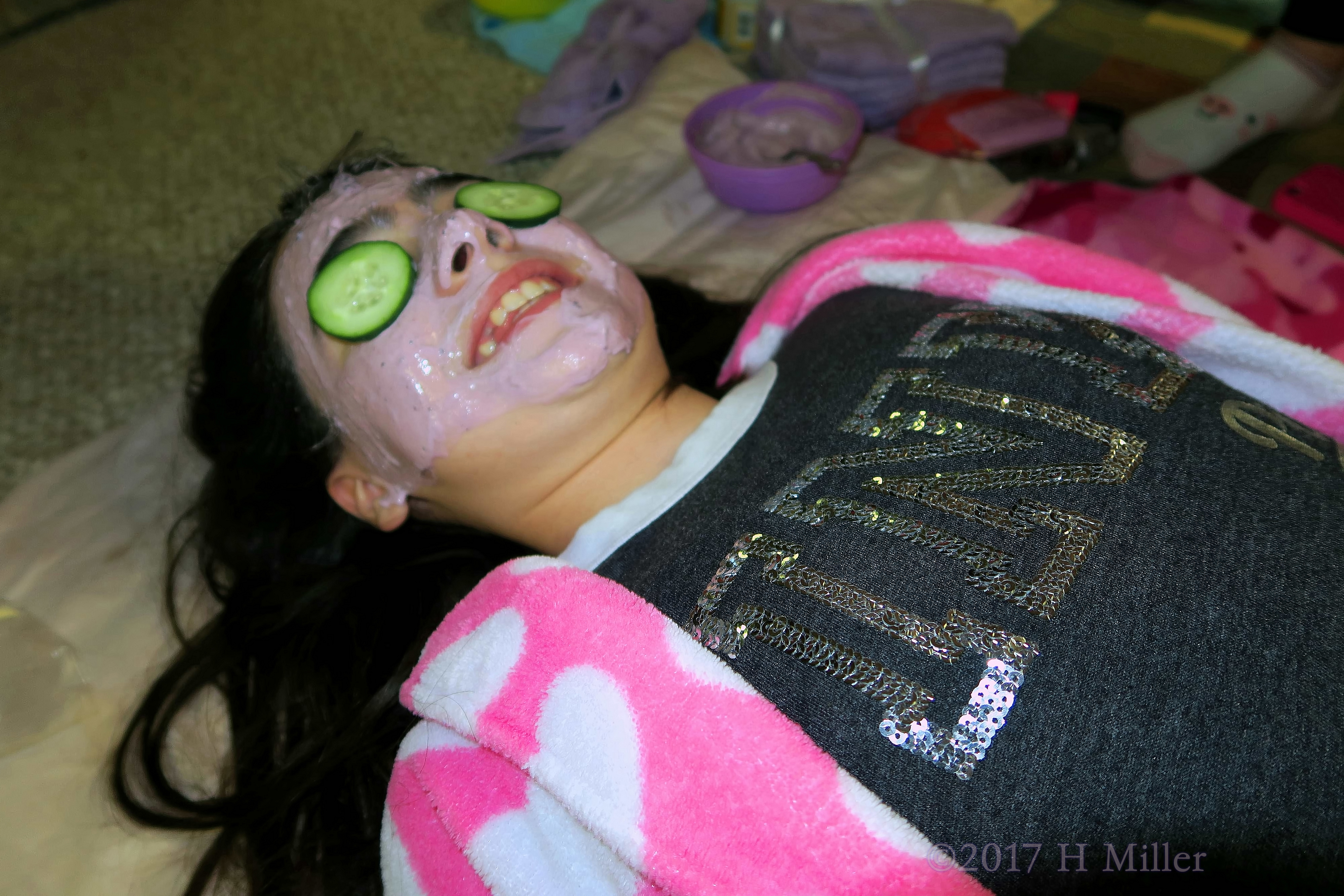 Smiling During Facials. Smiling During Facials.