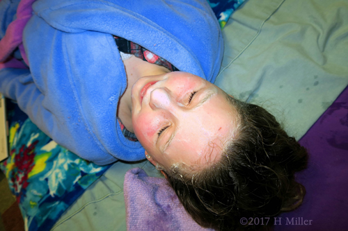 Getting Her Facial Cleanse During The Kids Facial Activity. Getting Her Facial Cleanse During The Kids Facial Activity.