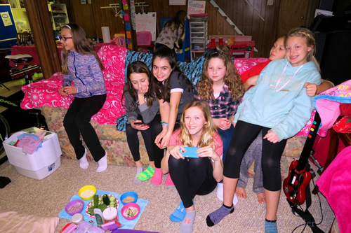 Hanging Out On The Kids Spa Couch. Hanging Out On The Kids Spa Couch.