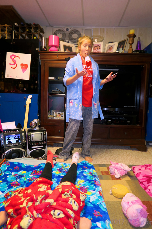 Having A Conversation With The Birthday Girl. Having A Conversation With The Birthday Girl.