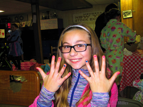 She Likes Her Brand New Girls Manicure! She Likes Her Brand New Girls Manicure!