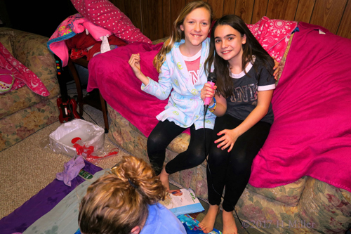 Smiling And Singing During The Spa Party! Smiling And Singing During The Spa Party!