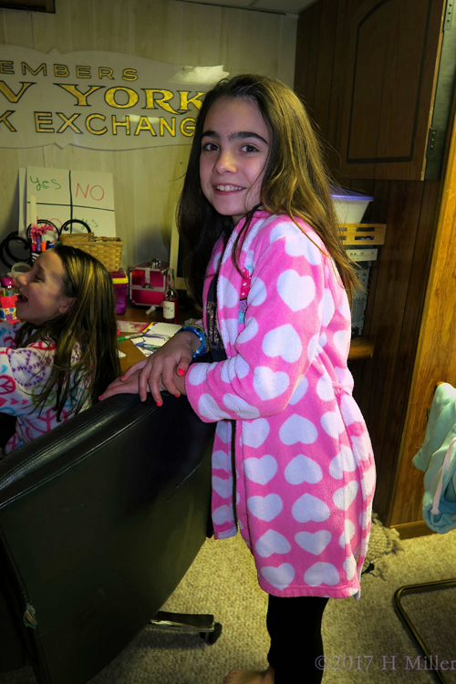 Smiling During Her Kids Party. Smiling During Her Kids Party.