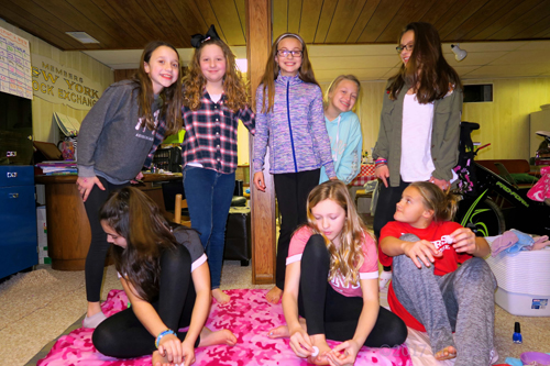 Smiling For The Camera While Getting Ready For Kids Spa Activities. Smiling For The Camera While Getting Ready For Kids Spa Activities.