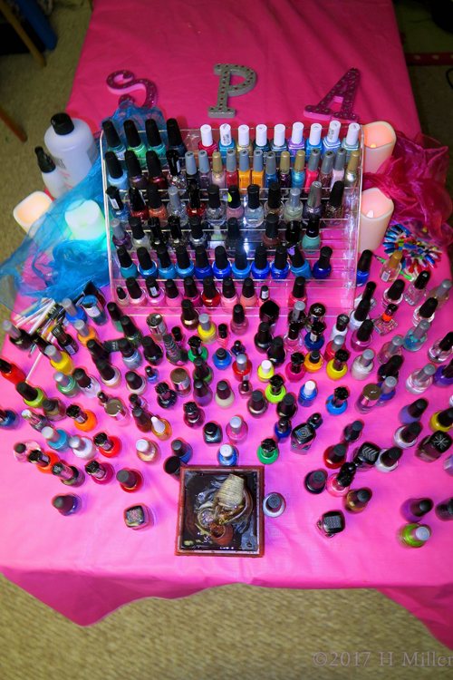 The S P A Letters And Nail Polish Set Up