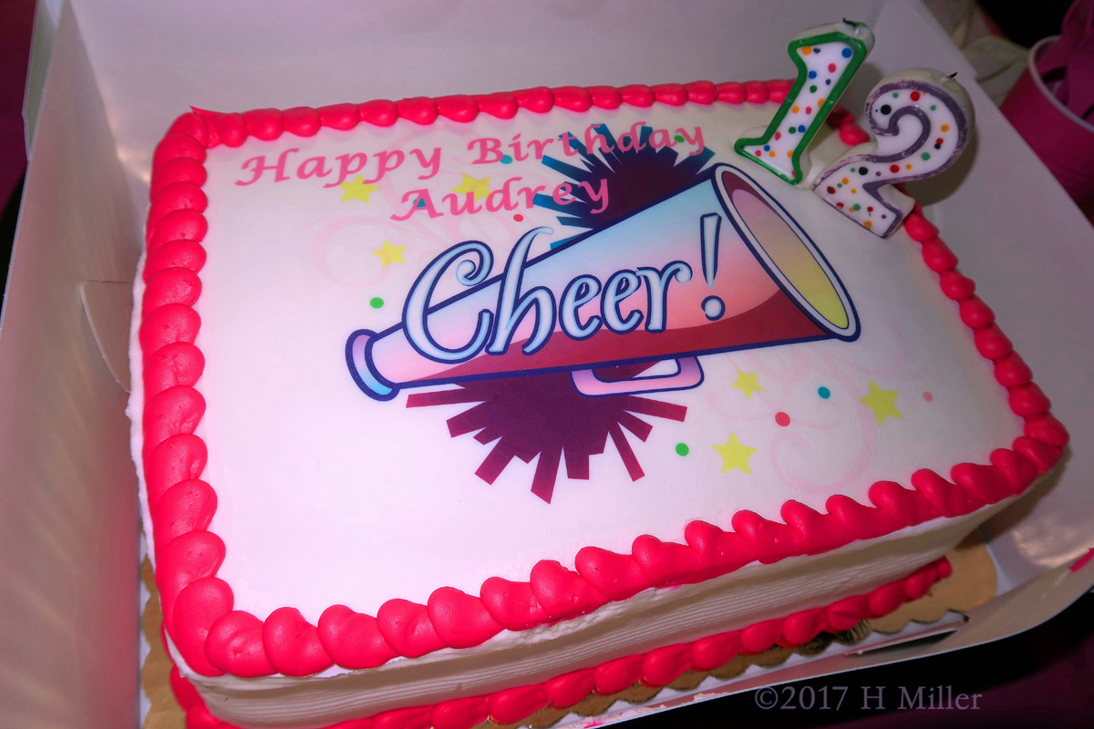 Another View Of The Cheerleading Spa Cake! 