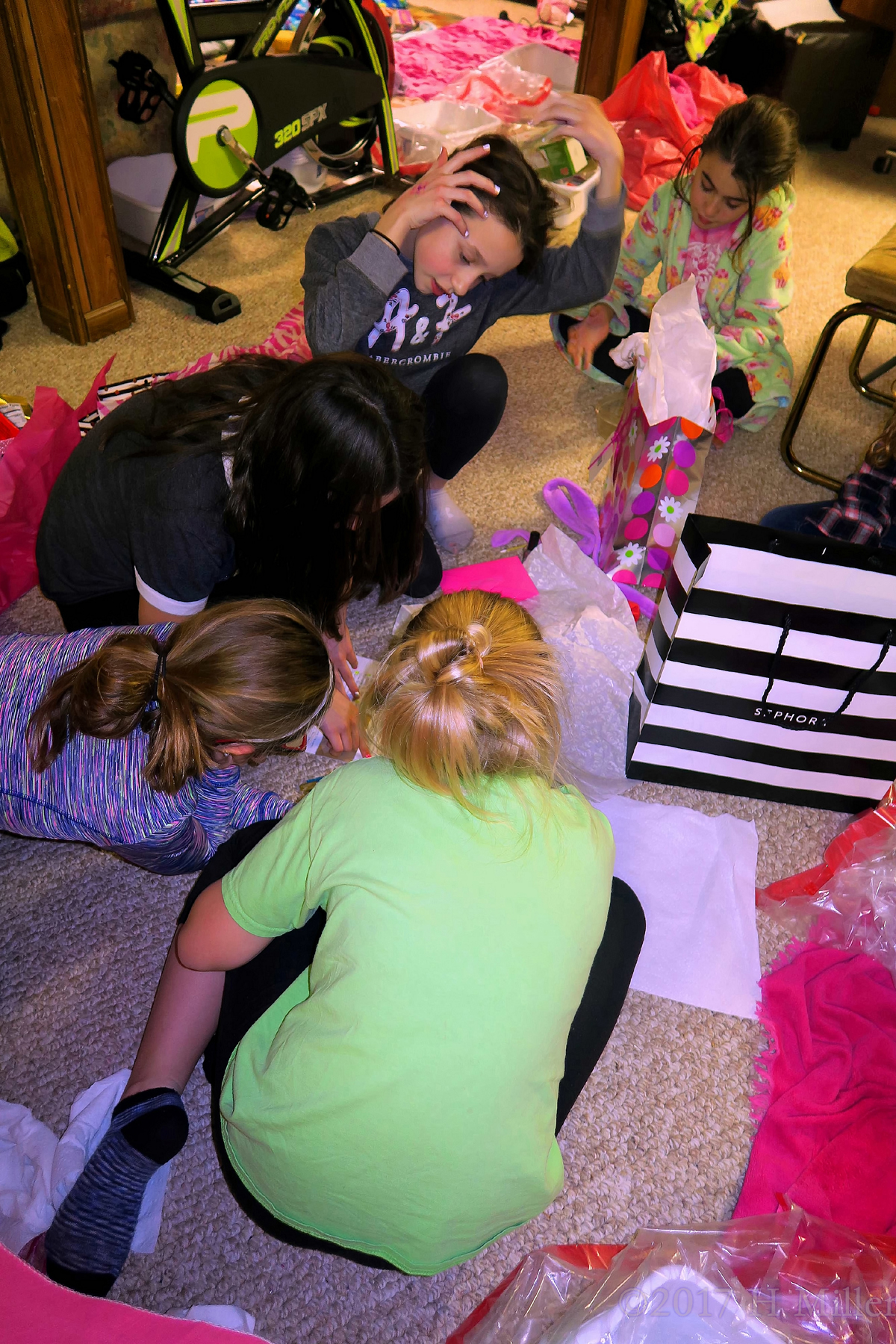 Audrey Opens More Presents At Her Kids Spa Birthday Party! 1