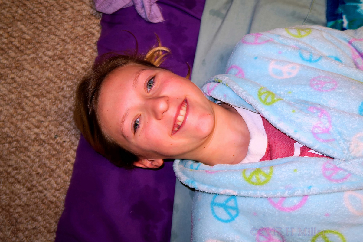 Smiling Before Relaxing At The Spa For Girls.