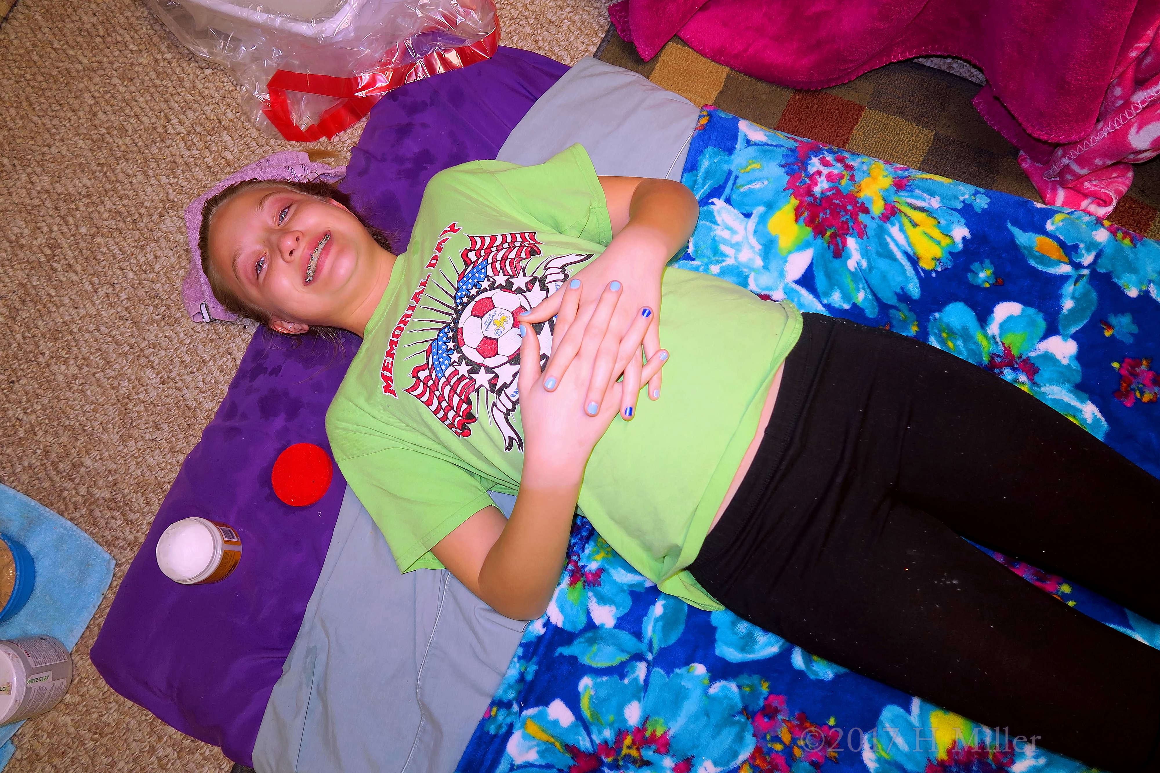 Big Smiles After Her Kids Facial Spa Treatment. 4 Big Smiles After Her Kids Facial Spa Treatment. 4