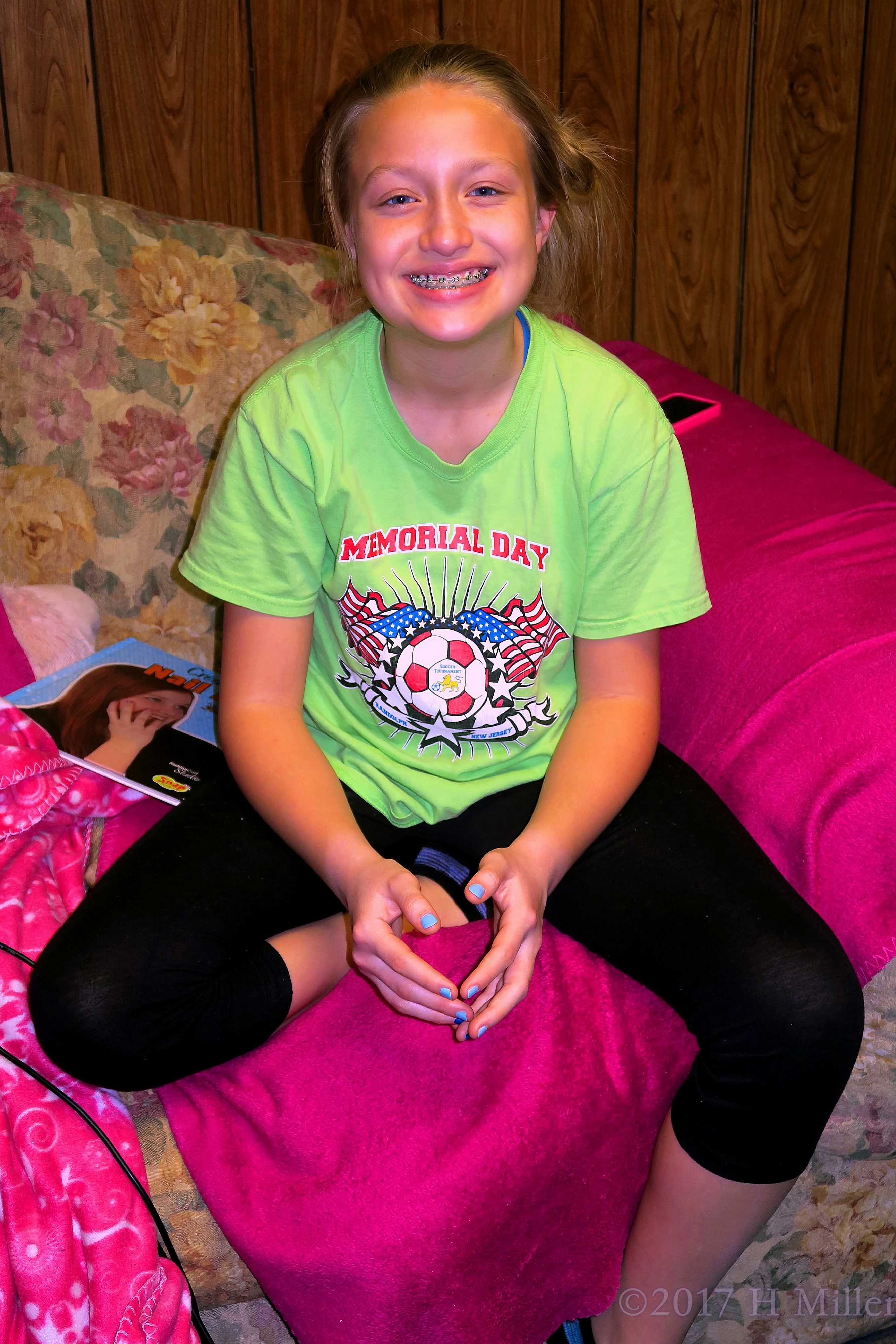 Chilling After Kids Manicures At The Spa. Chilling After Kids Manicures At The Spa.