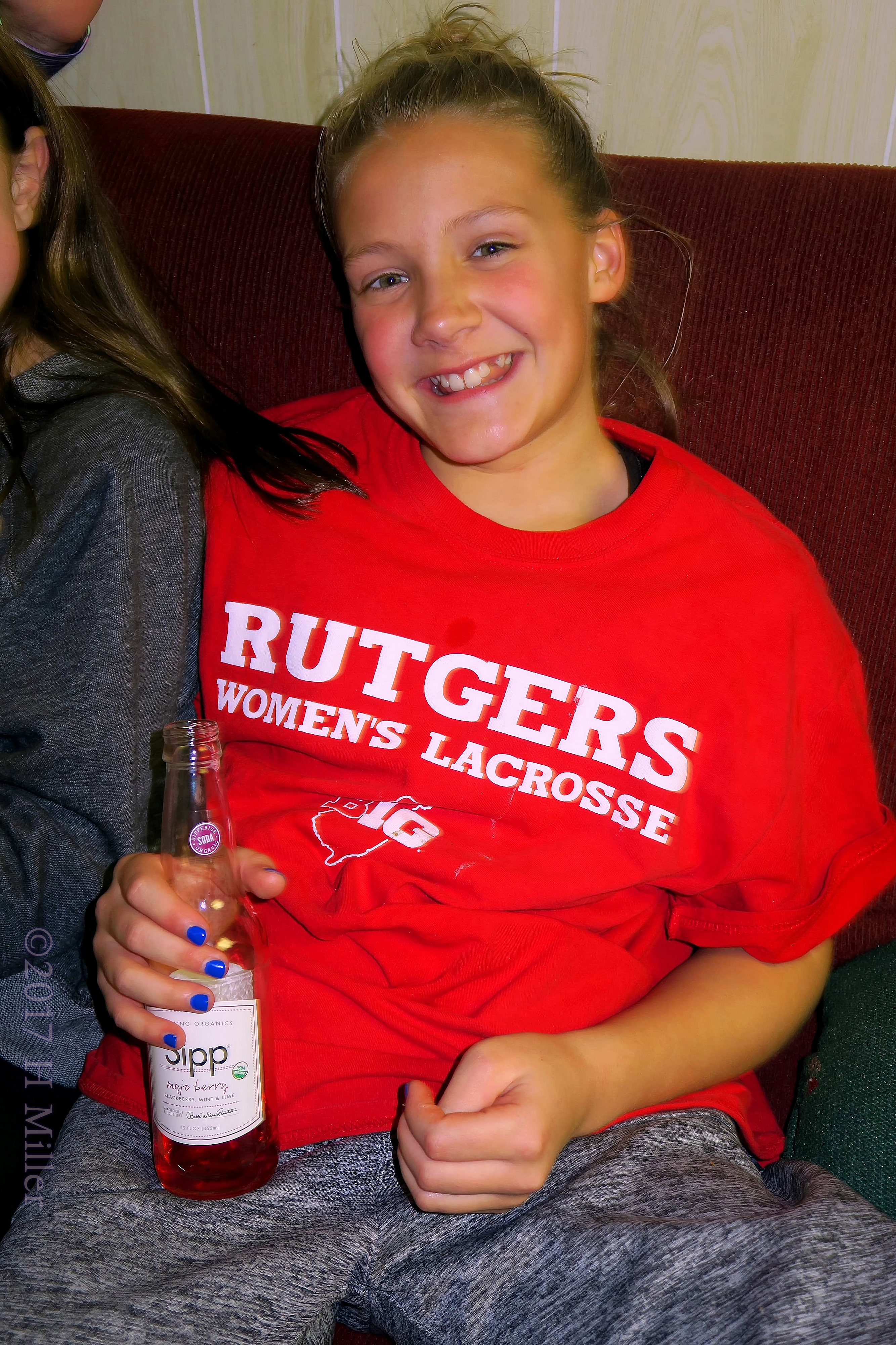 Chilling And Sipping Organic Soda At The Kids Party! 