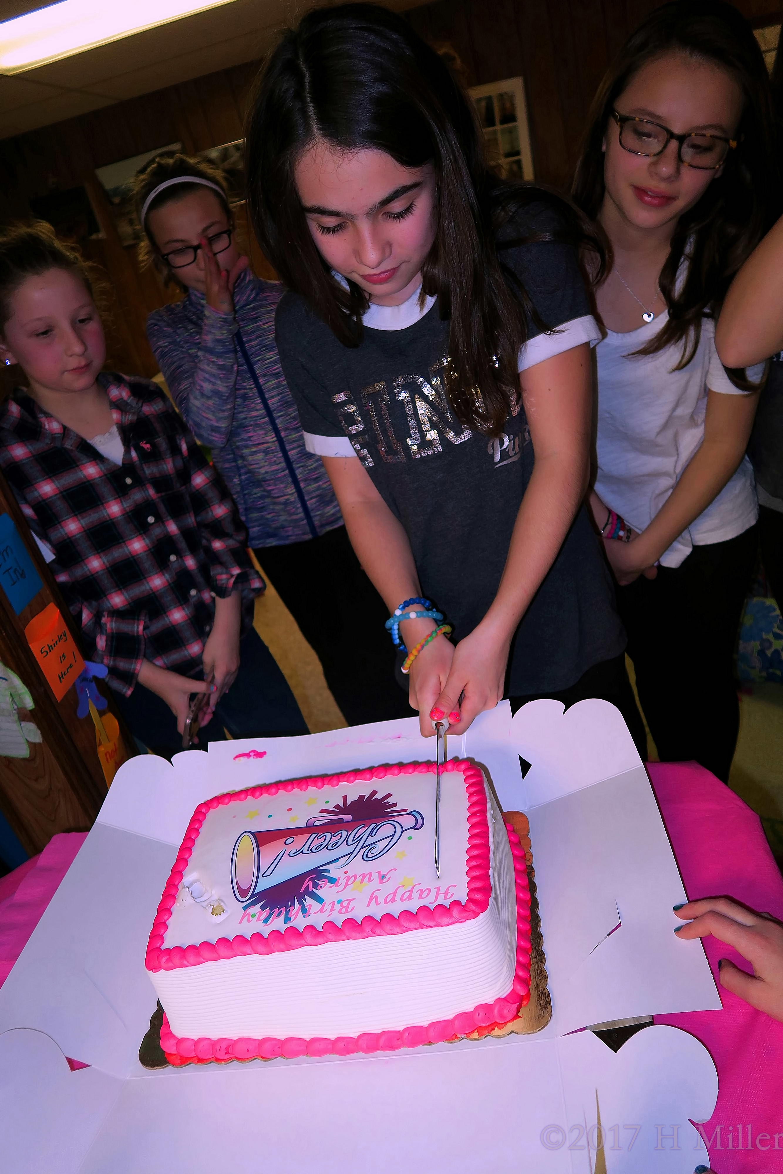 Cutting The Spa Birthday Cake! 