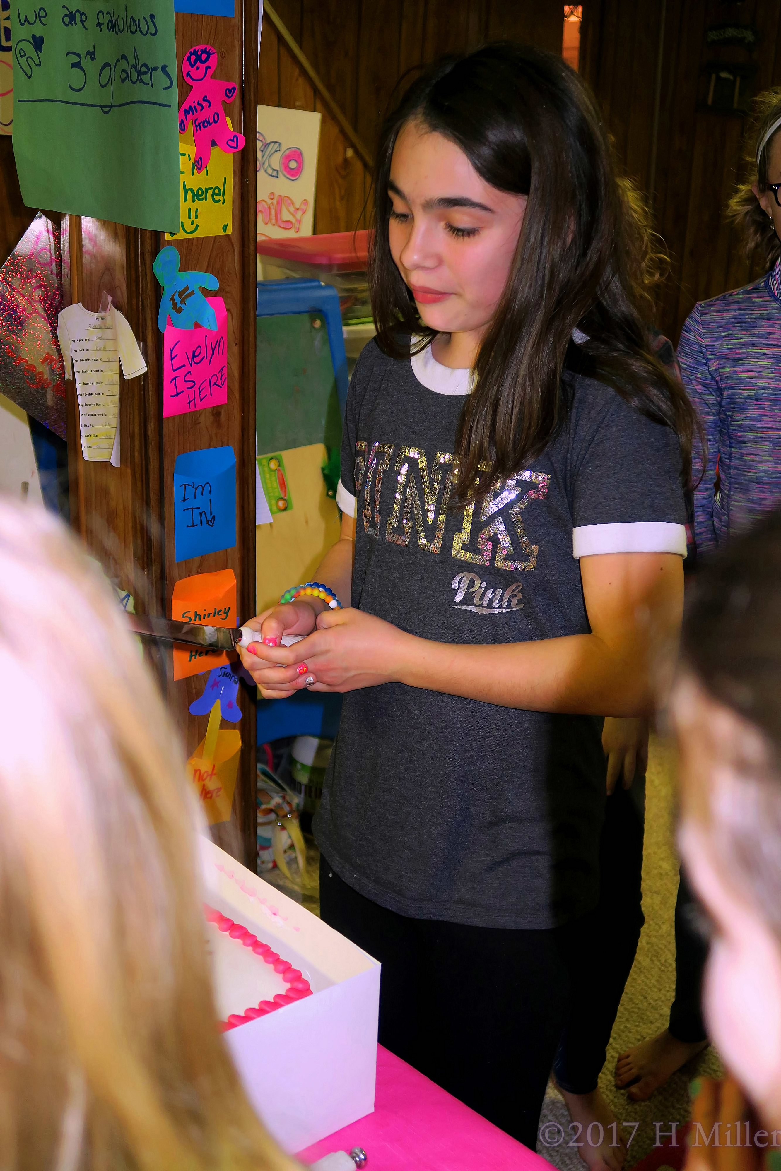 Getting Ready To Cut The First Slice Of Kids Spa Cake! Getting Ready To Cut The First Slice Of Kids Spa Cake!