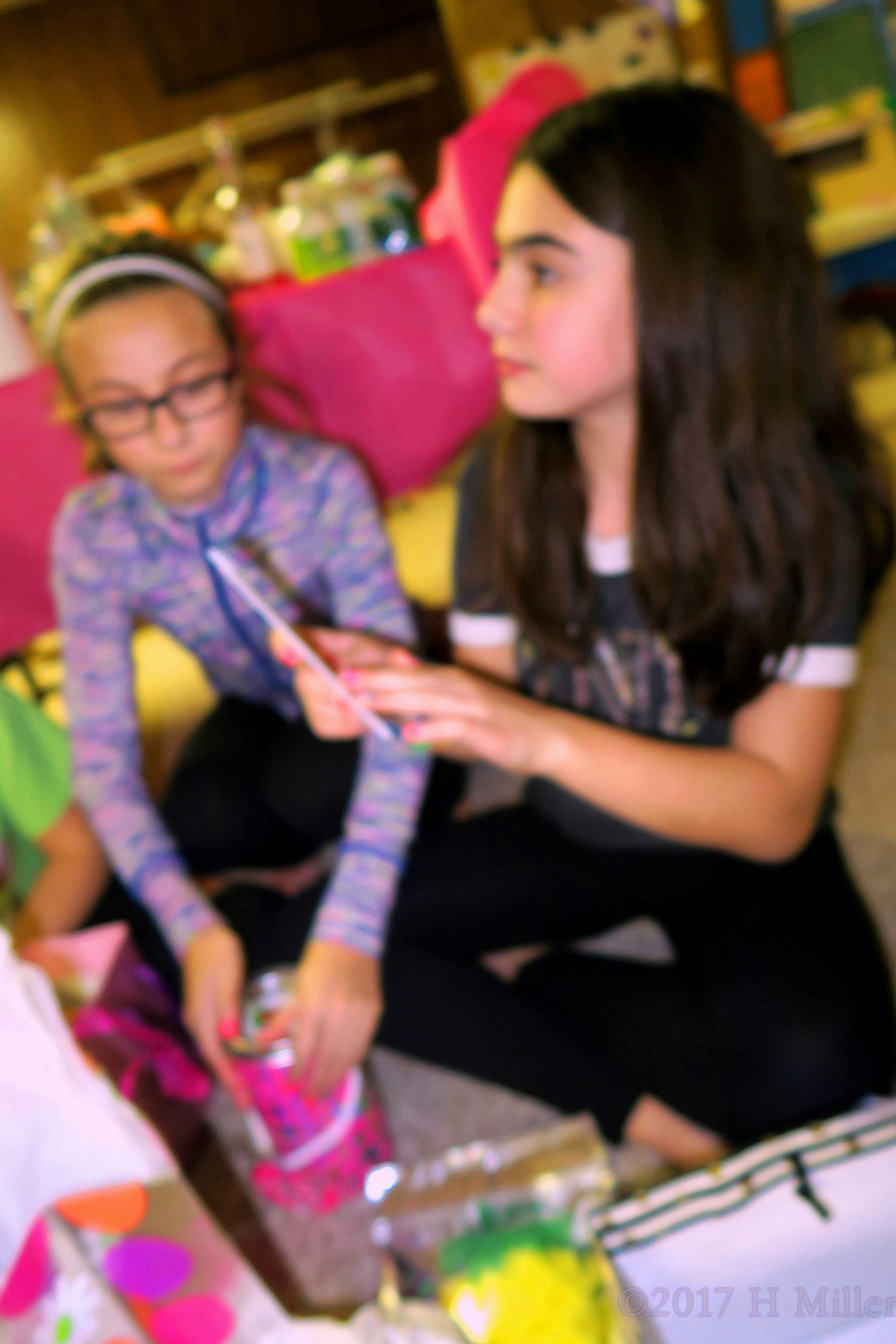 Opening A Card From Another Friend At The Spa. 4 Opening A Card From Another Friend At The Spa. 4