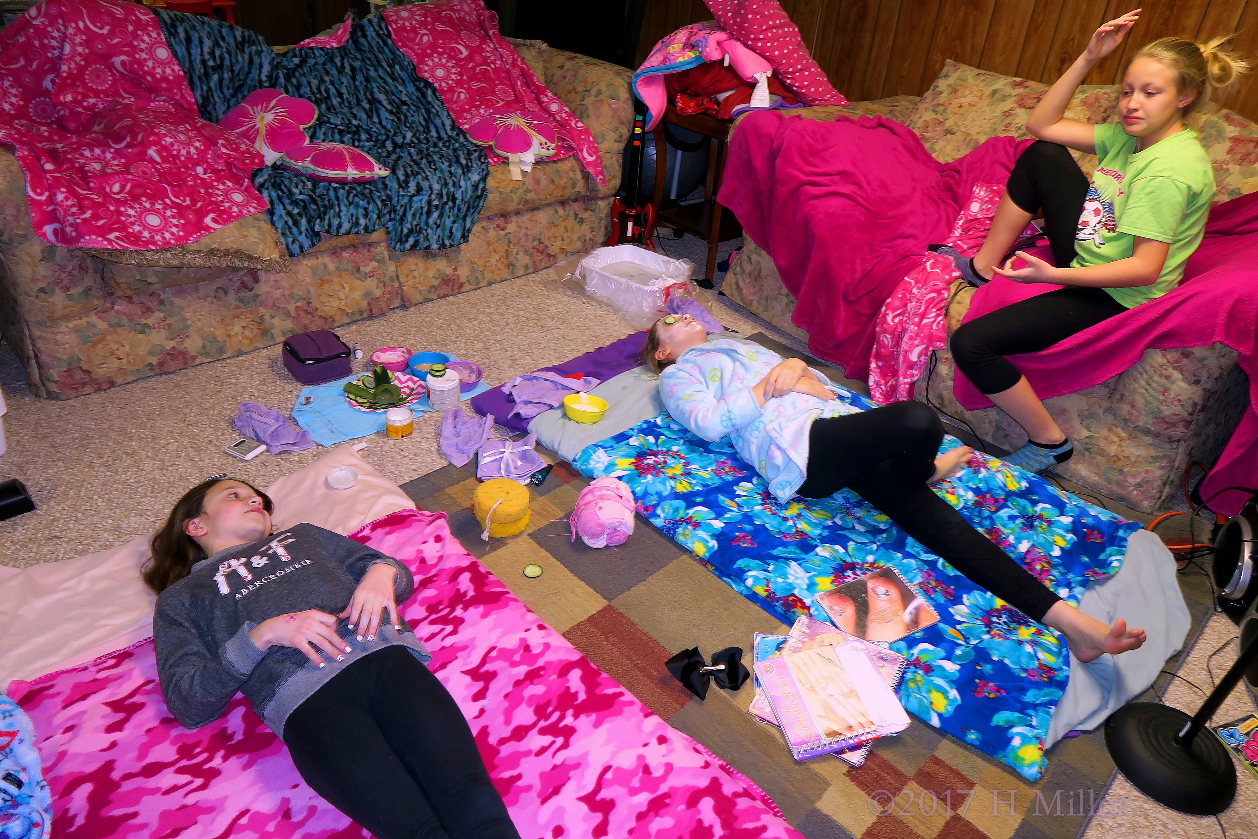 Relaxed And Ready For Her Kids Facial At The Children's Spa Birthday Party! Relaxed And Ready For Her Kids Facial At The Children's Spa Birthday Party!