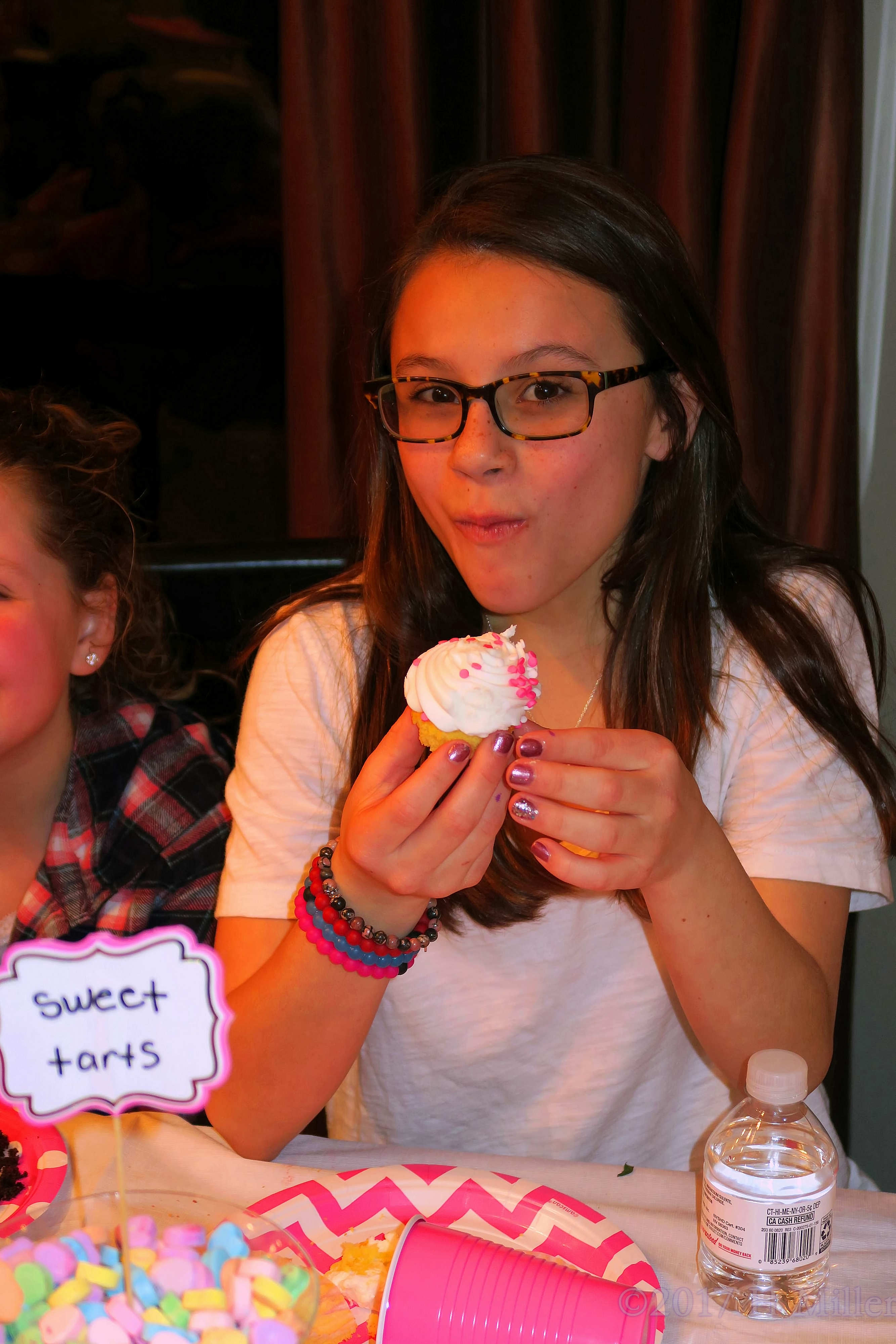 She Is Enjoying Her Spa Cupcake! She Is Enjoying Her Spa Cupcake!