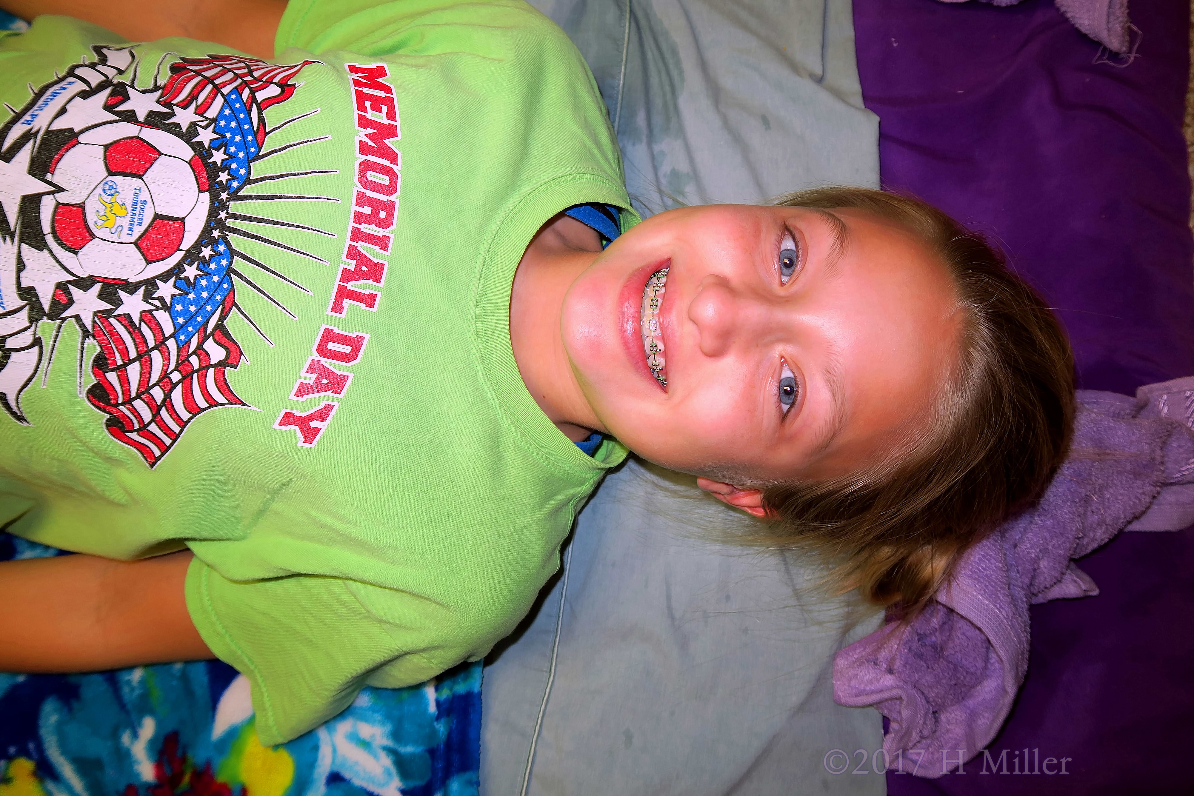 She Is Ready To Relax Now During Kids Facials! She Is Ready To Relax Now During Kids Facials!