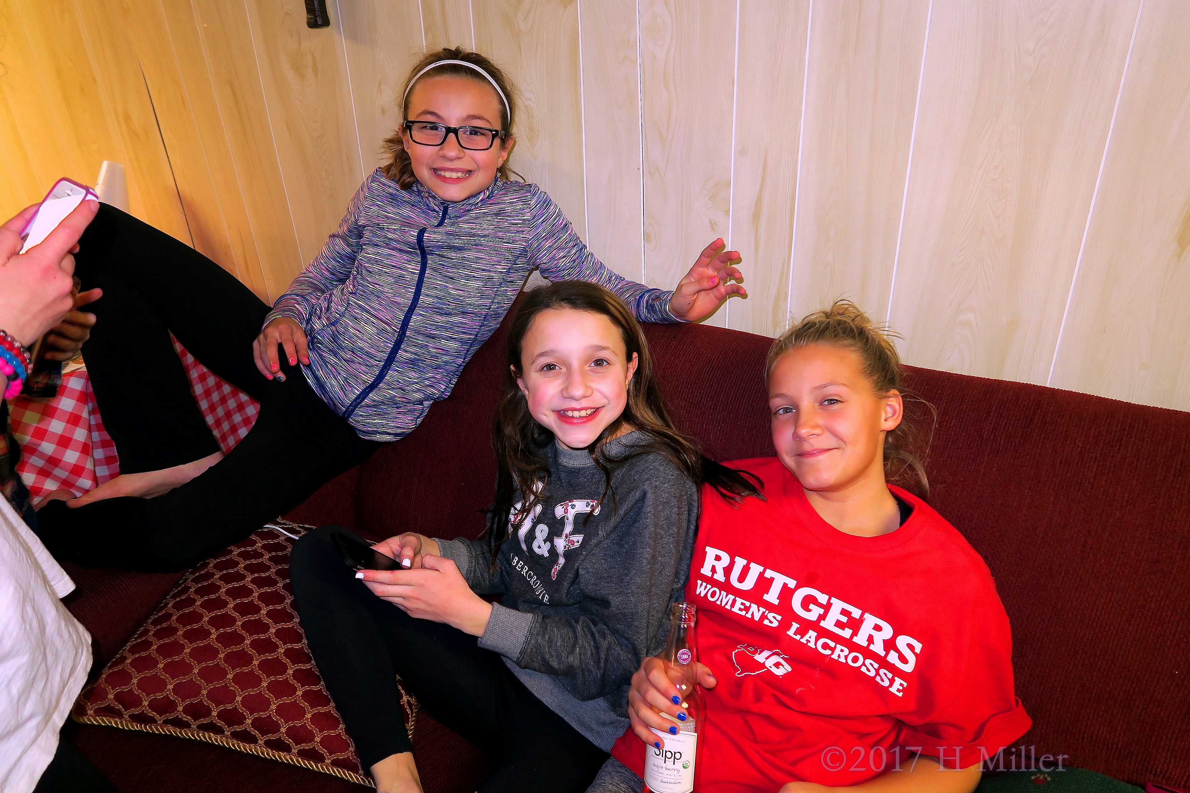 Smiling For A Photo During The Kids Party. Smiling For A Photo During The Kids Party.