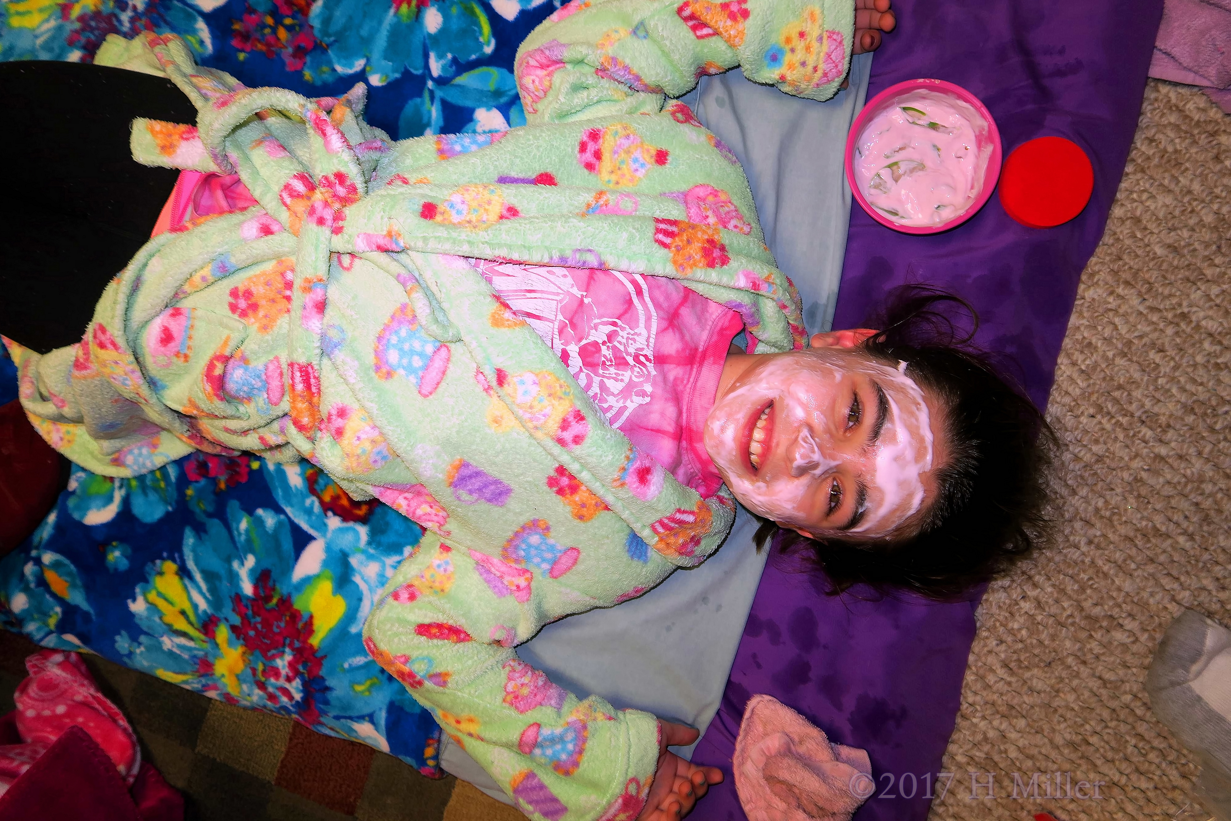 Very Happy During Her Facial Spa Treatment For Kids! 4 Very Happy During Her Facial Spa Treatment For Kids! 4