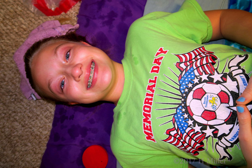 Another Smile After Her Kids Facial! Another Smile After Her Kids Facial!