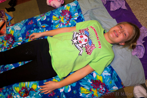 Smiling Before Her Facial Spa Activity. Smiling Before Her Facial Spa Activity.