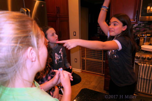 The Birthday Girl Hangs Out With Her Friends. The Birthday Girl Hangs Out With Her Friends.