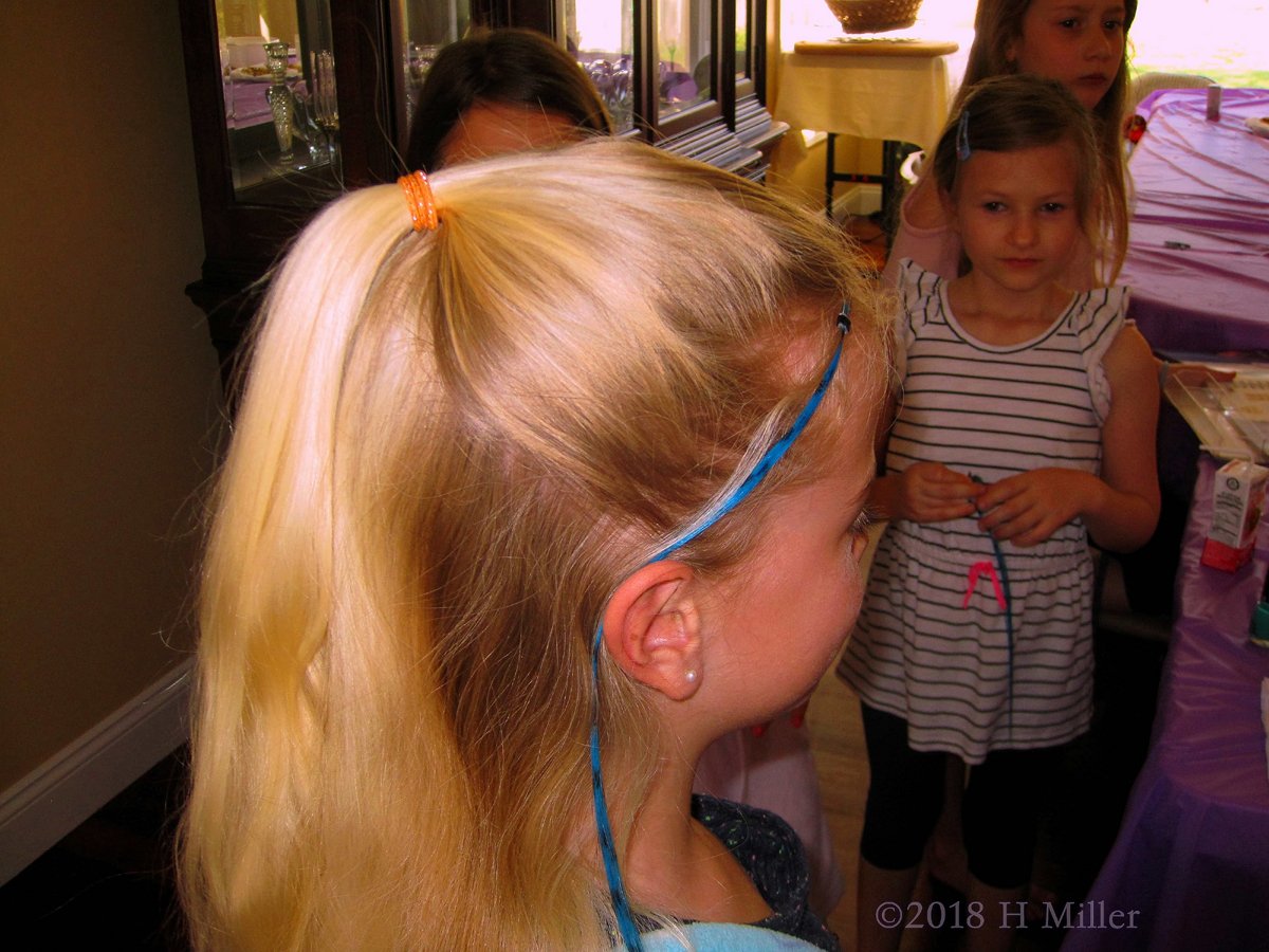 A Pretty Half Ponytail For This Kids Hairstyle. 