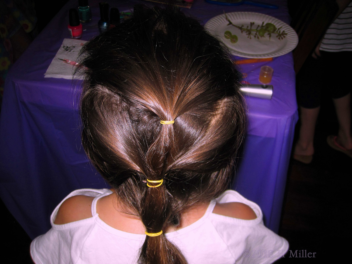 A Very Pretty French Ponytail Girls Hairstyle! 