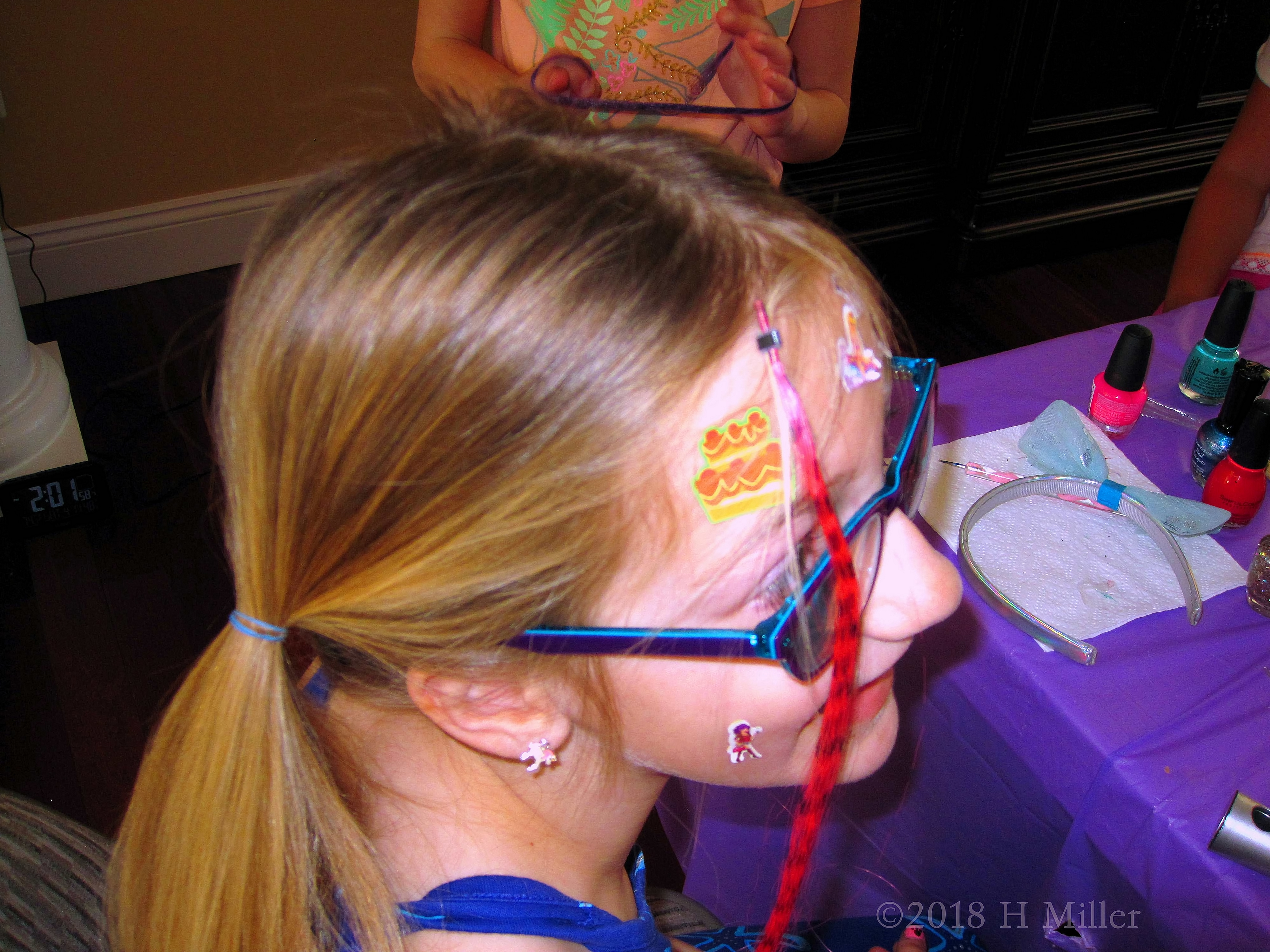 A Close Up Of Her Pretty Red Hair Feather! A Close Up Of Her Pretty Red Hair Feather!