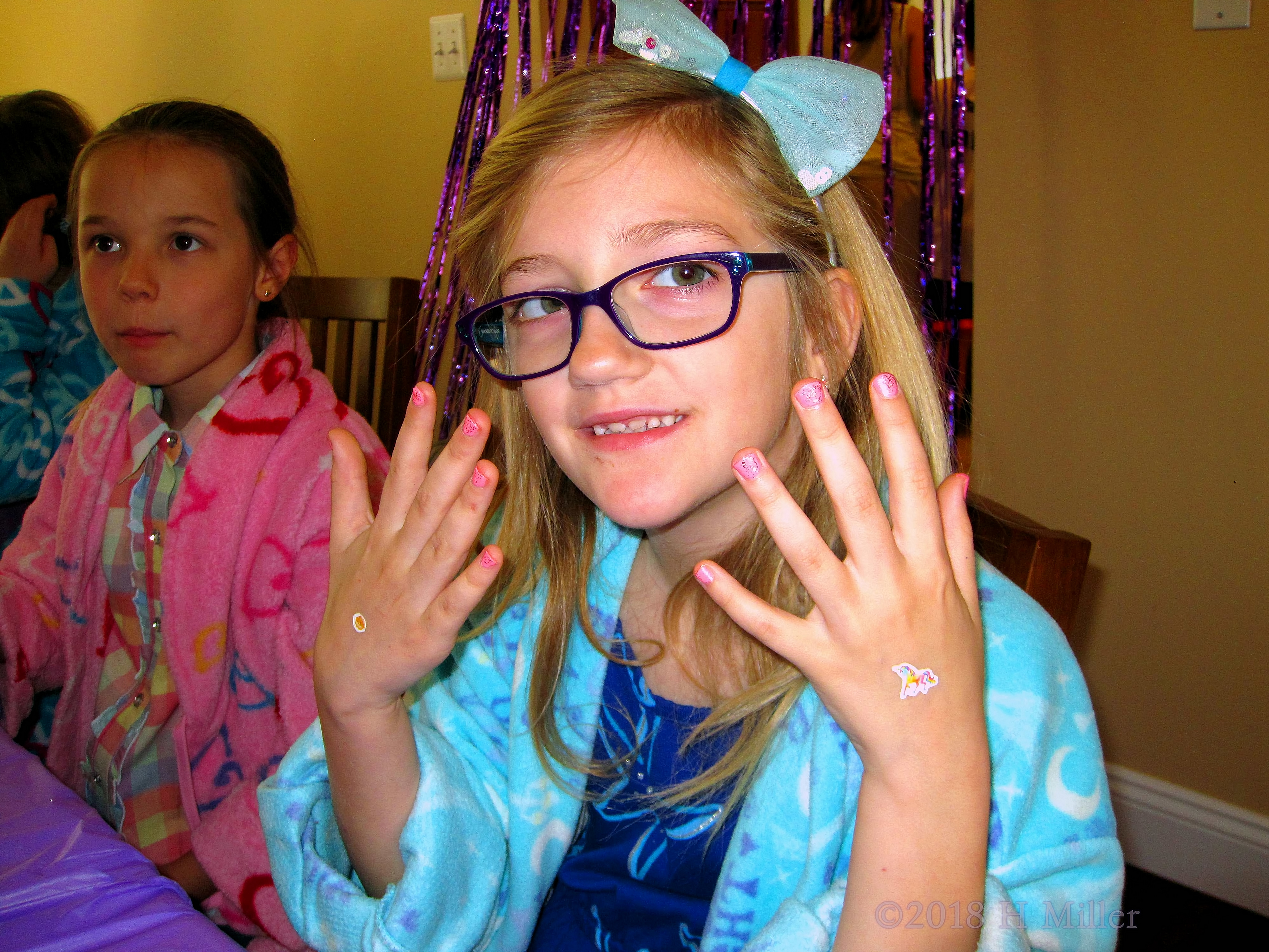 She Likes Her New Girls Manicure. She Likes Her New Girls Manicure.