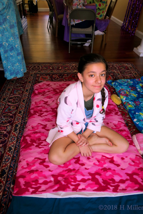 After Her Kids Facial, She Looks Relaxed. After Her Kids Facial, She Looks Relaxed.