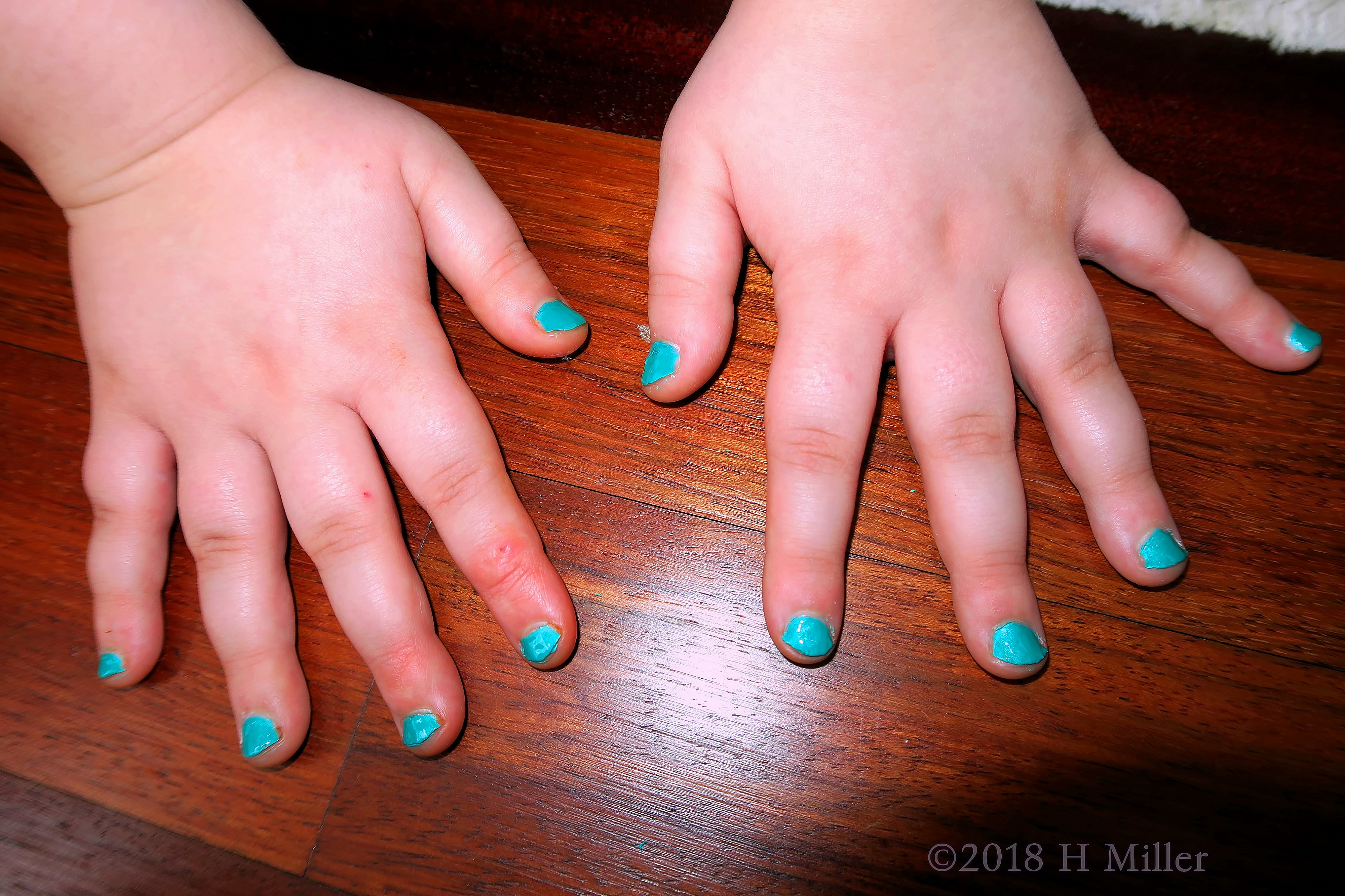 A Pretty Robin Egg Blue Mini Manicure. A Pretty Robin Egg Blue Mini Manicure.