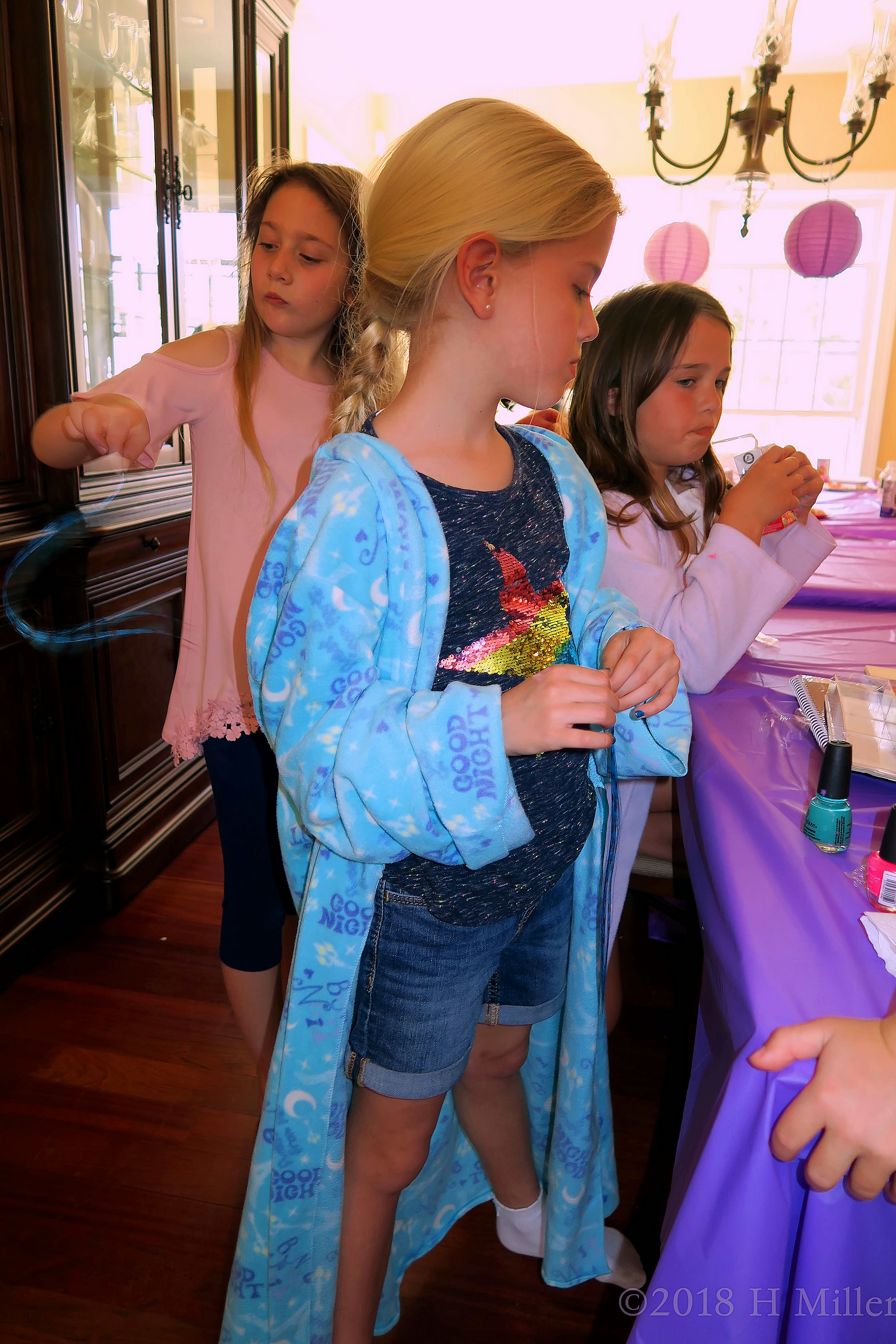 Checking Out The Nail Polishes At The Kids Nail Spa. Checking Out The Nail Polishes At The Kids Nail Spa.