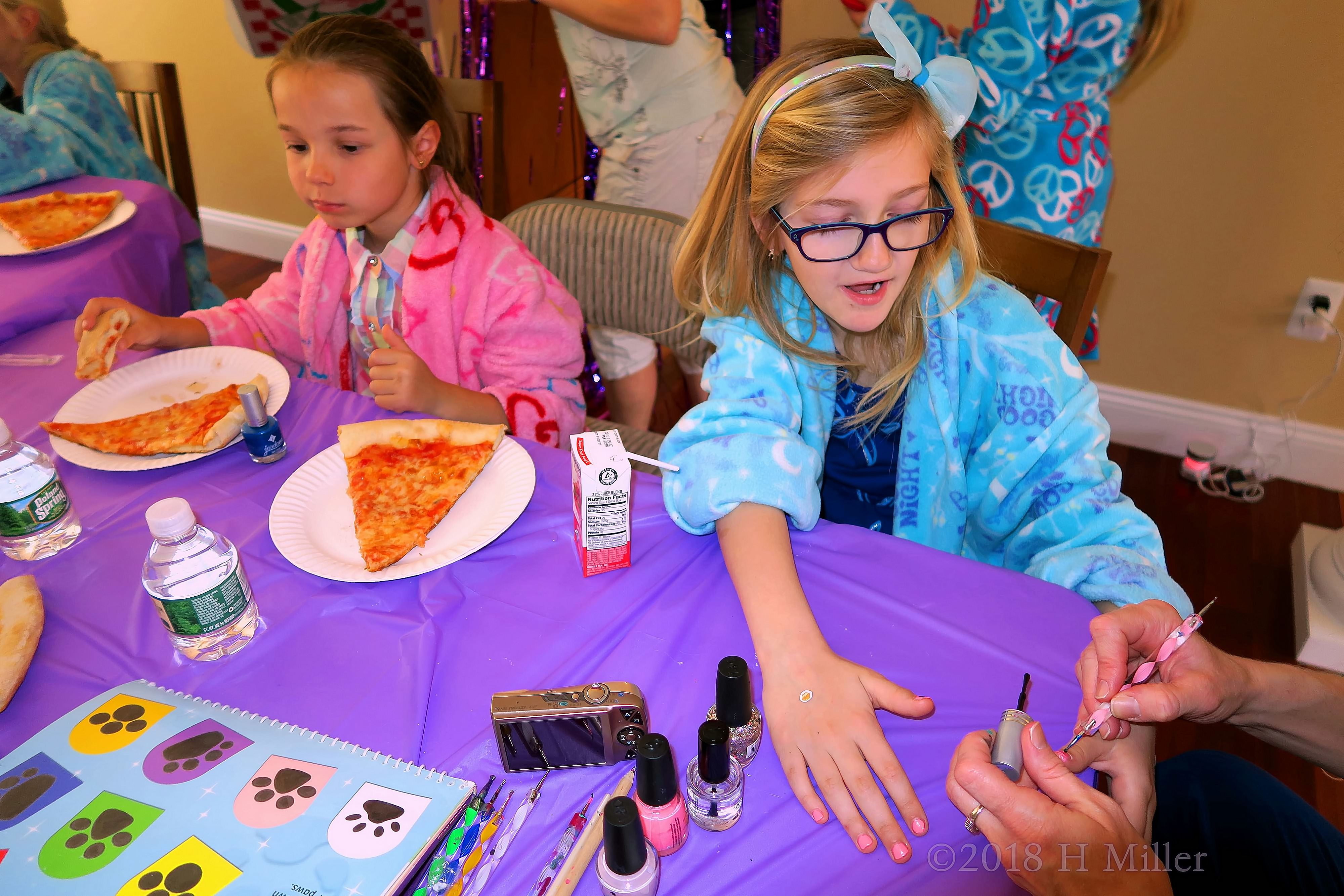Getting Her Mini Manicure Done At The Spa For Girls. Getting Her Mini Manicure Done At The Spa For Girls.