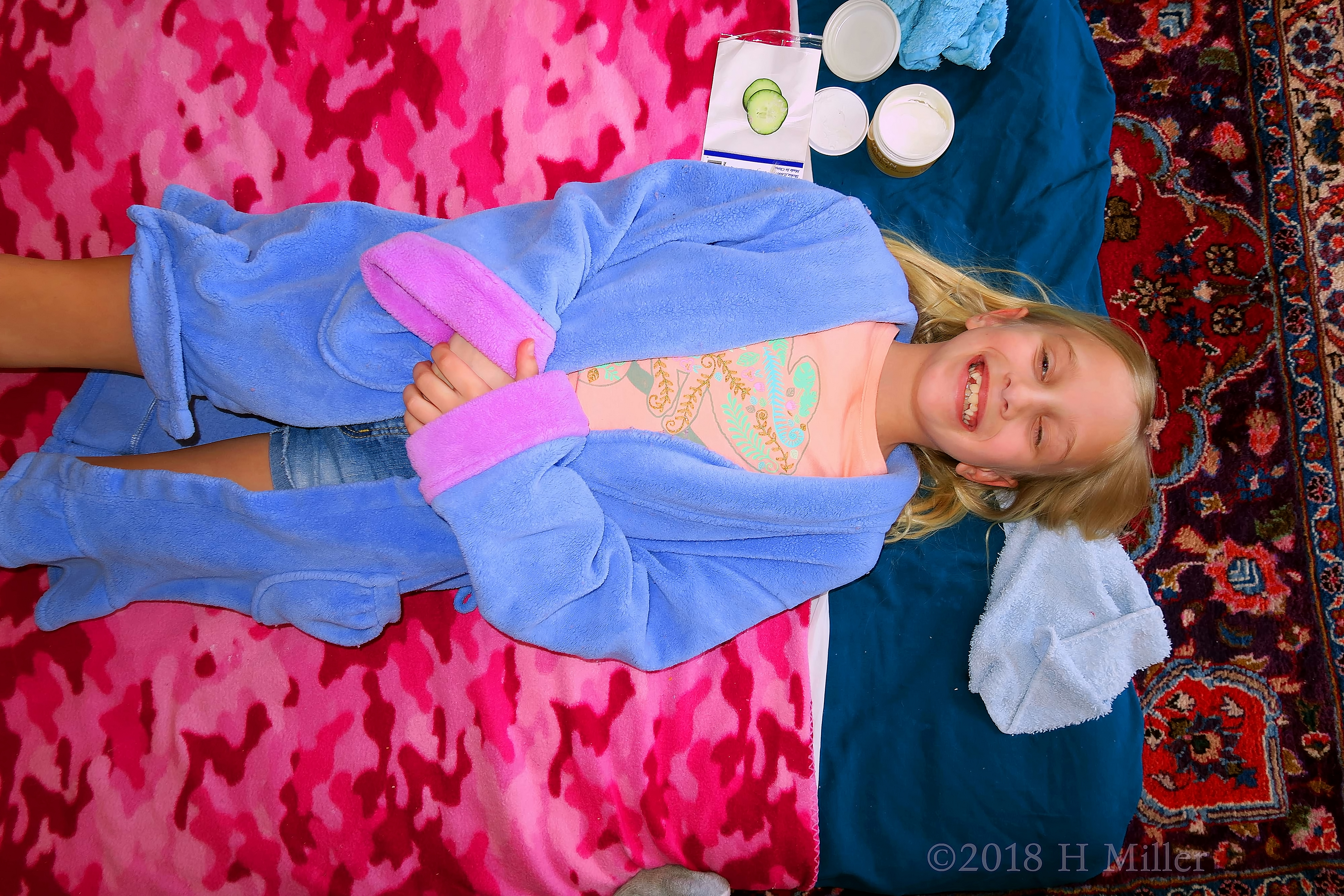 She Is Super Ready For Her Kids Facial... Big Smiles! She Is Super Ready For Her Kids Facial... Big Smiles!