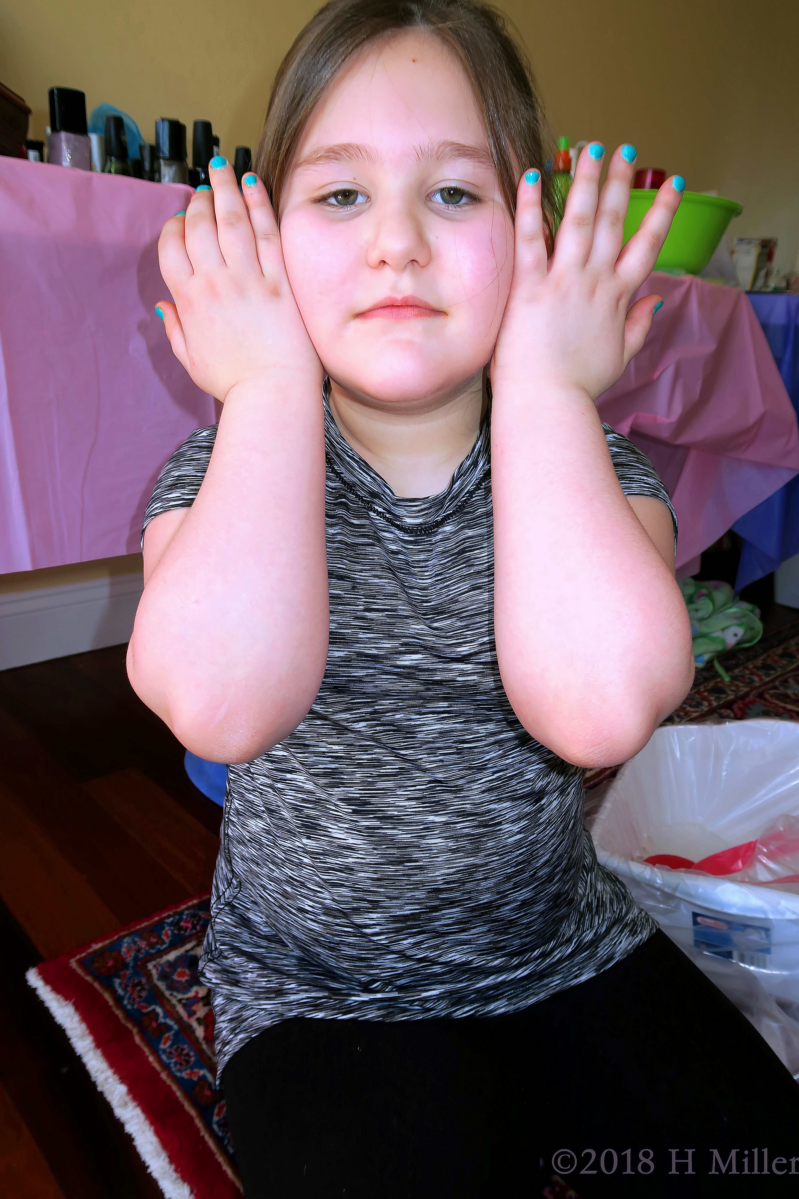 She Loves Her New Girls Mini Manicure! She Loves Her New Girls Mini Manicure!