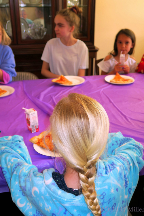 Enjoying Their Wonderful Pizza Dinner! Enjoying Their Wonderful Pizza Dinner!