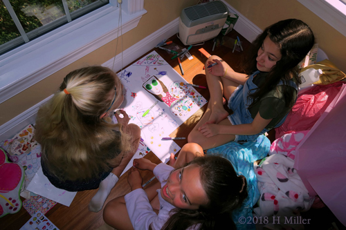 Putting The Finishing Touches On The Spa Birthday Card For Ava. Putting The Finishing Touches On The Spa Birthday Card For Ava.