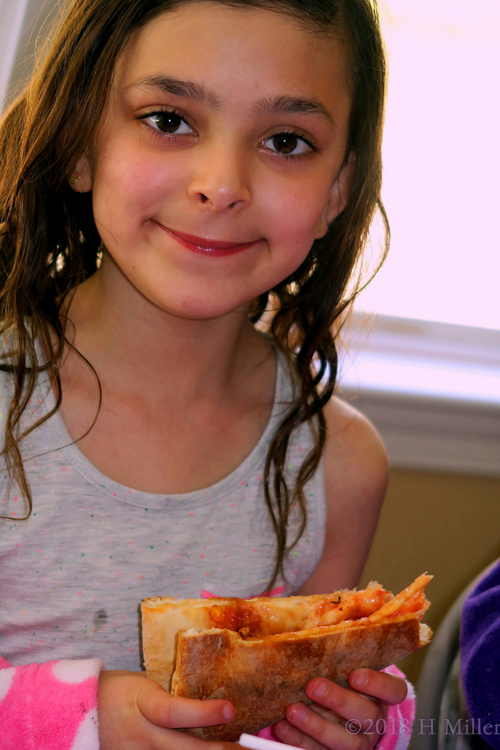 The Birthday Girls Loves Pizza!
