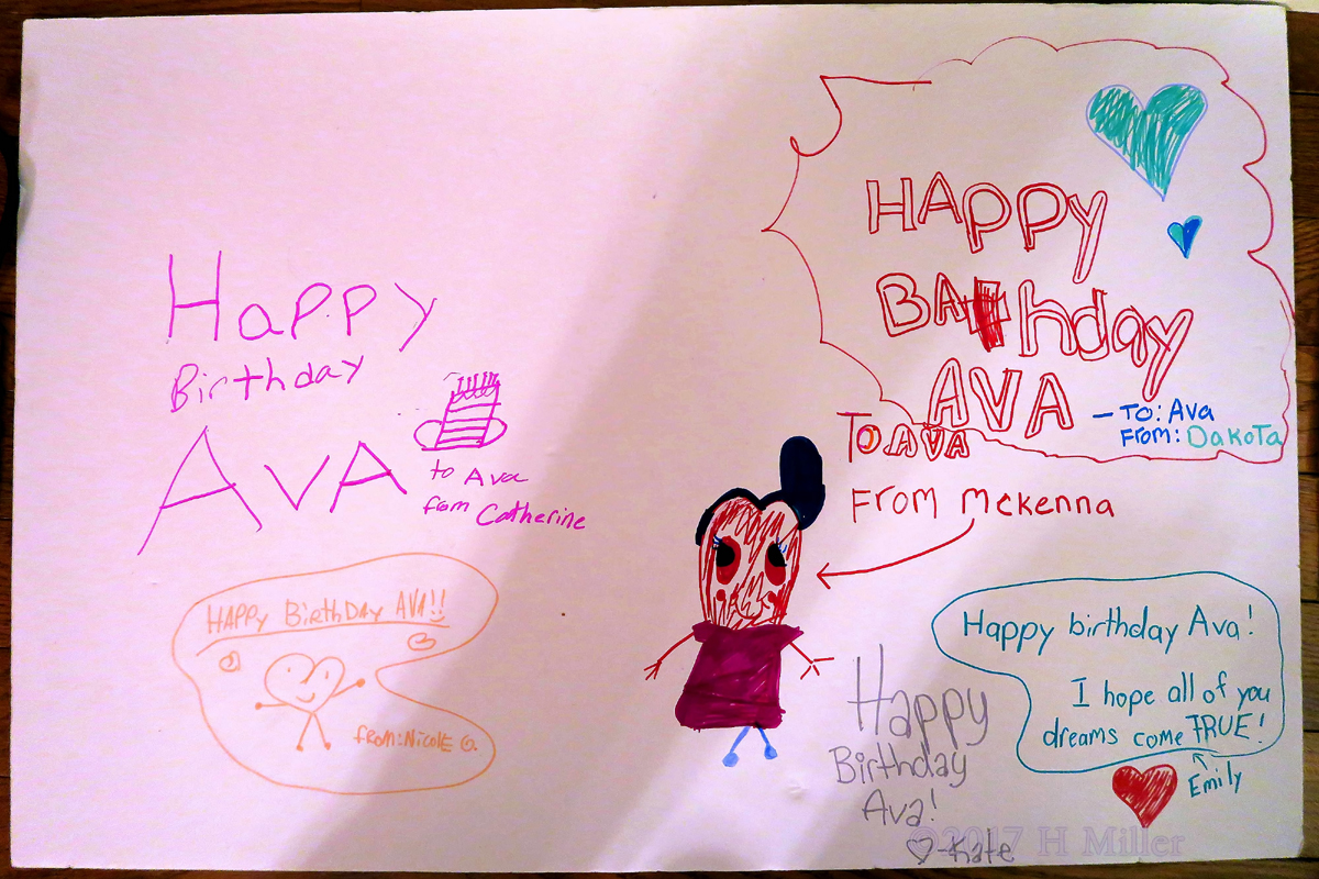 Everyone's Spa Birthday Card Wishes For Ava