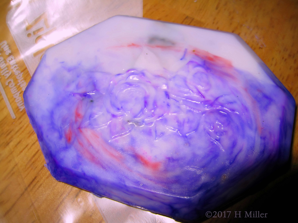Purple Soap With Streaks Of White And Pink Kids Craft!