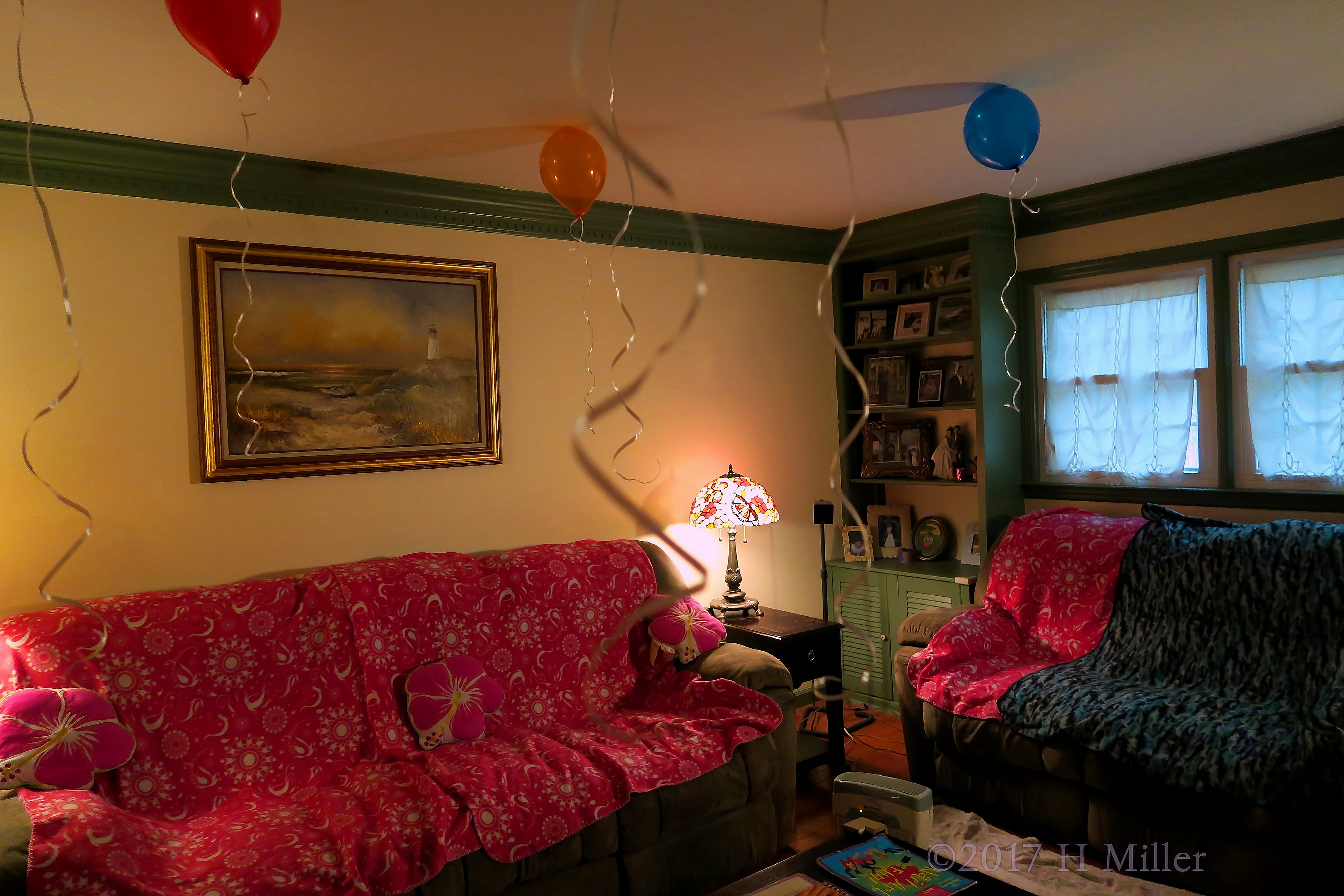 Birthday Streamers And Balloons Complete The Kids Spa Area. Birthday Streamers And Balloons Complete The Kids Spa Area.