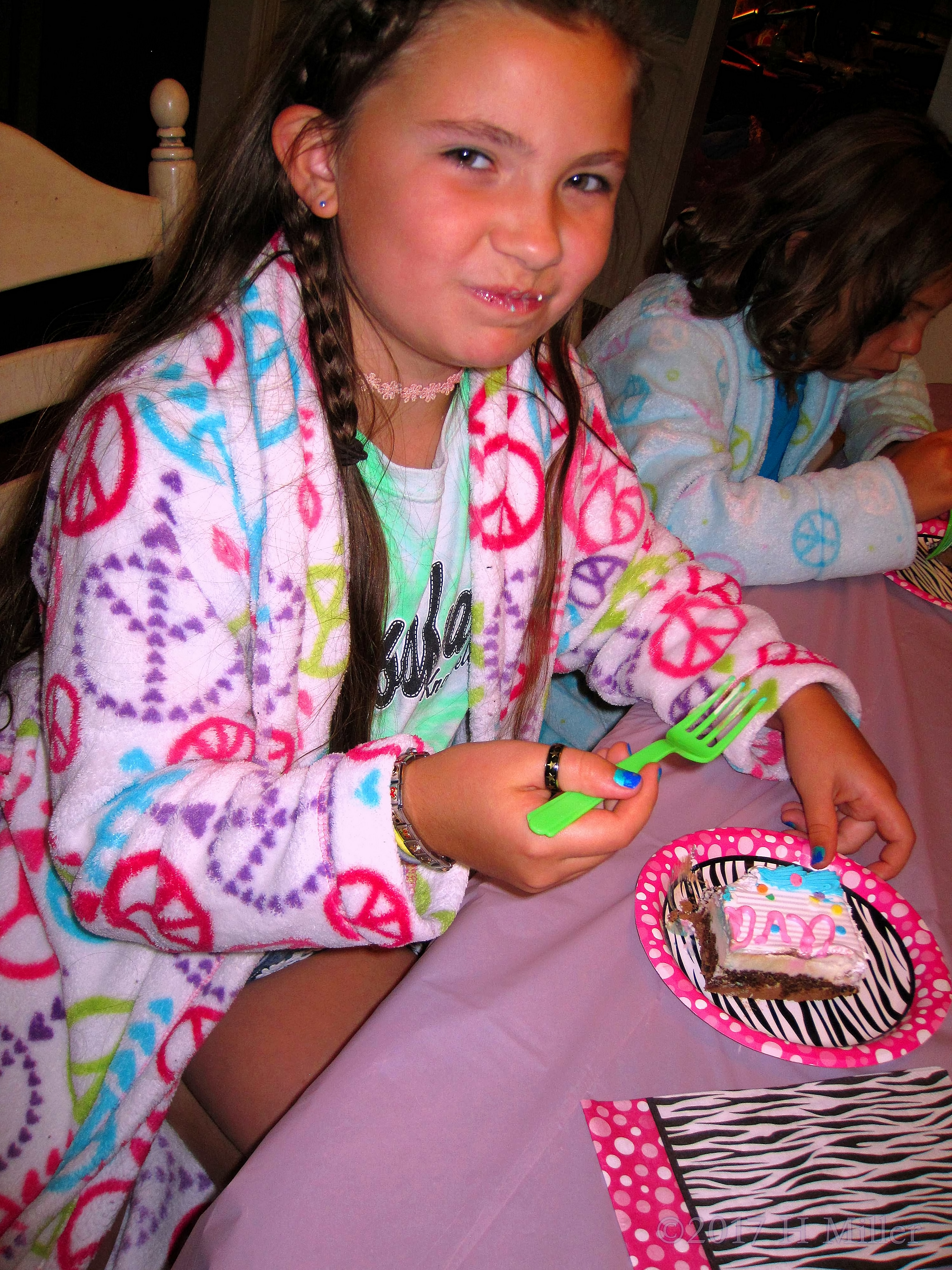 Enjoying A Delicious Bit Of Cake Enjoying A Delicious Bit Of Cake