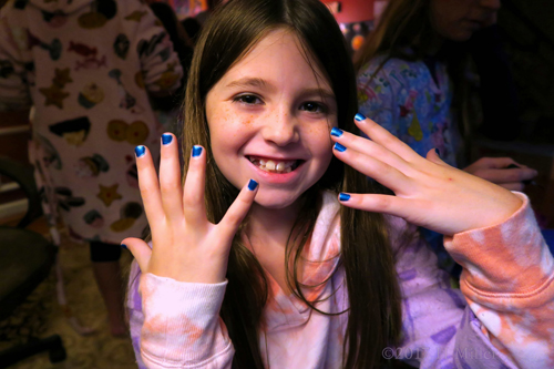 Gorgeous Sparkly Kids Mani.