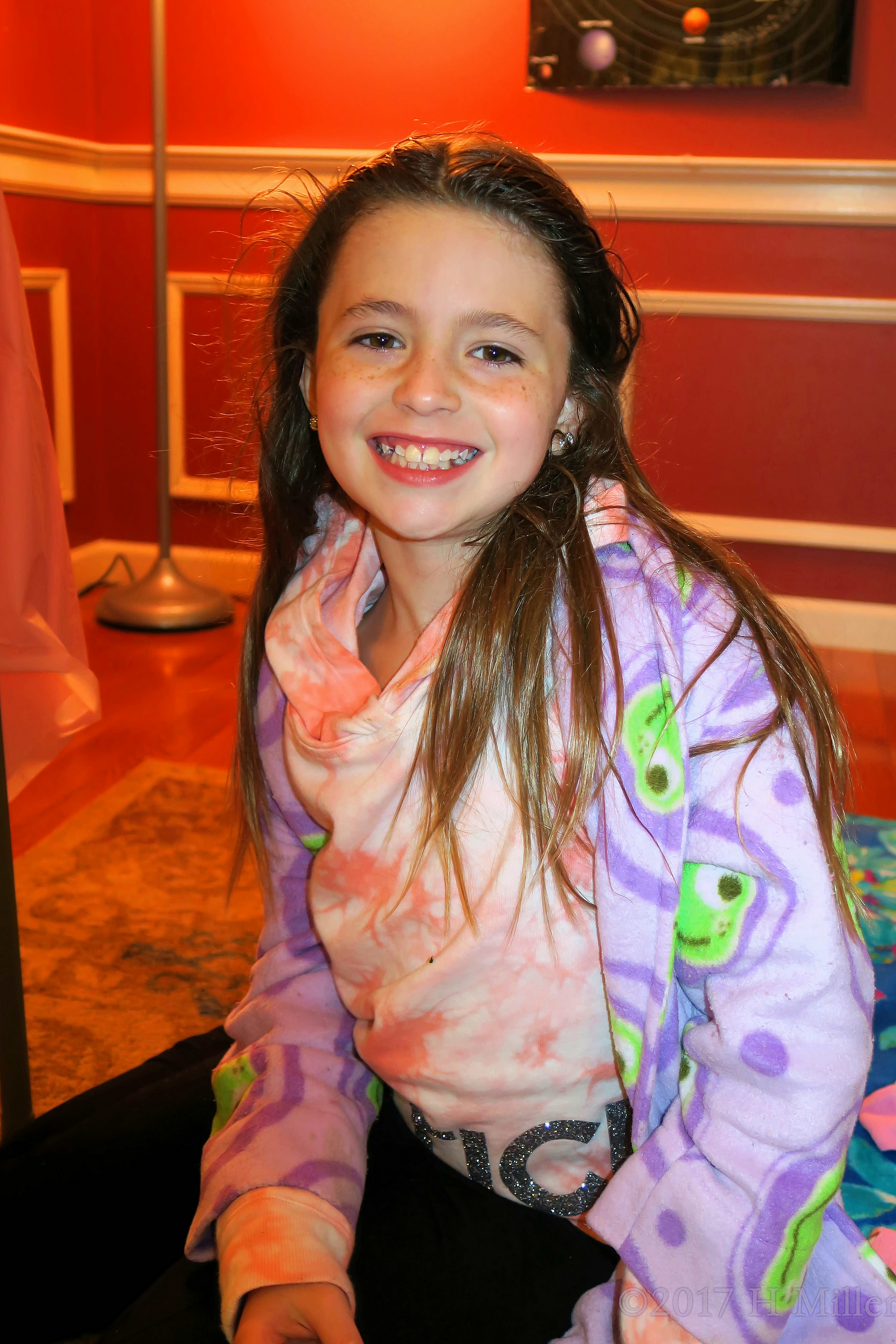 Excited After A Day Of Fun And Kids Spa Treatments. Excited After A Day Of Fun And Kids Spa Treatments.