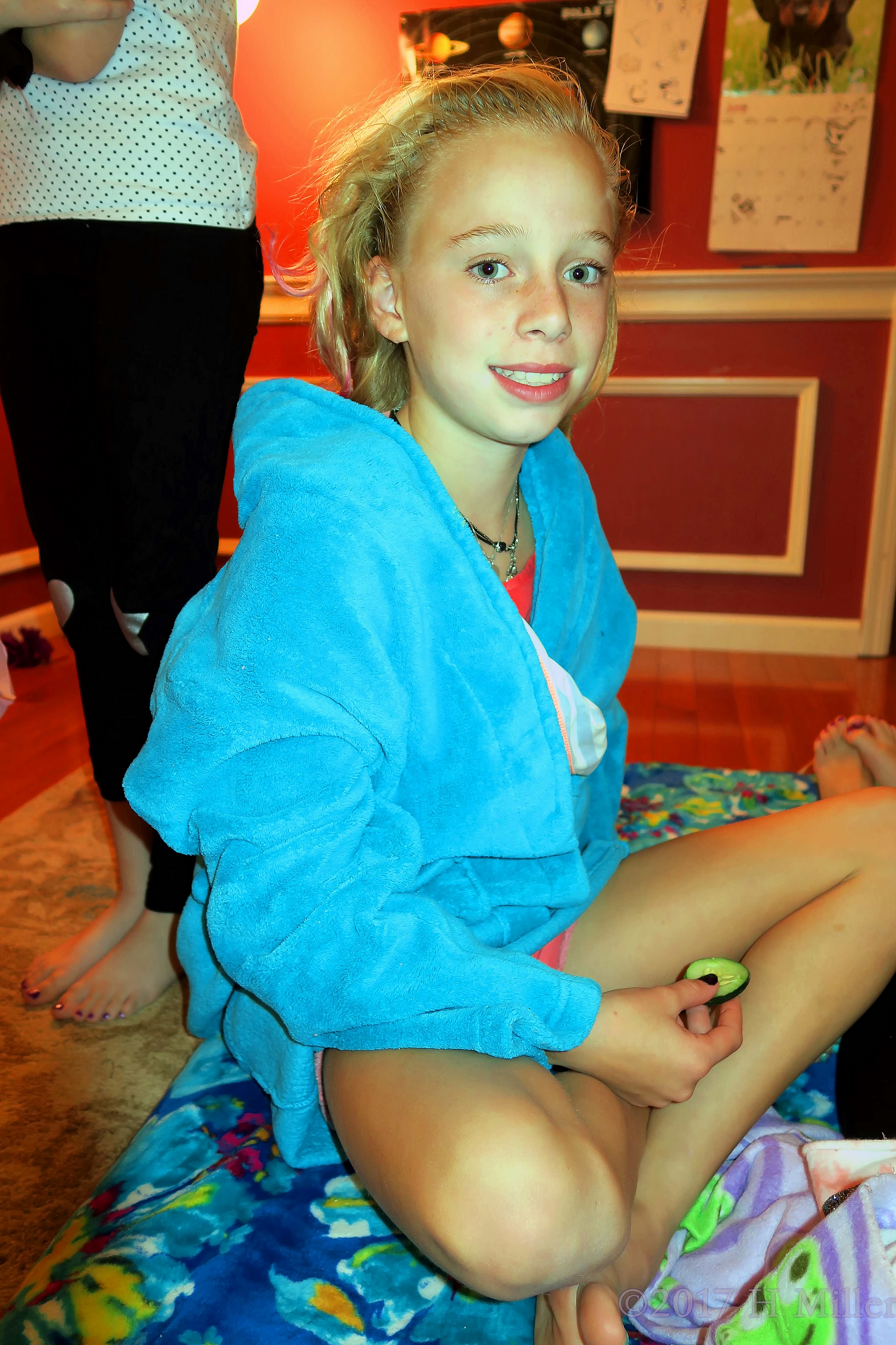 Finished With Her Kids Facial! Finished With Her Kids Facial!