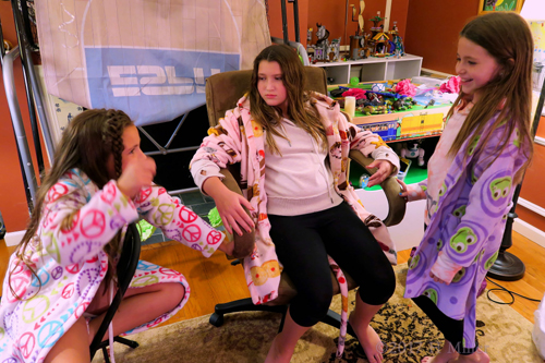 Chatting And Having Fun At The Kids Party. Chatting And Having Fun At The Kids Party.