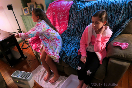 Girls Are Happy At The Spa For Kids!