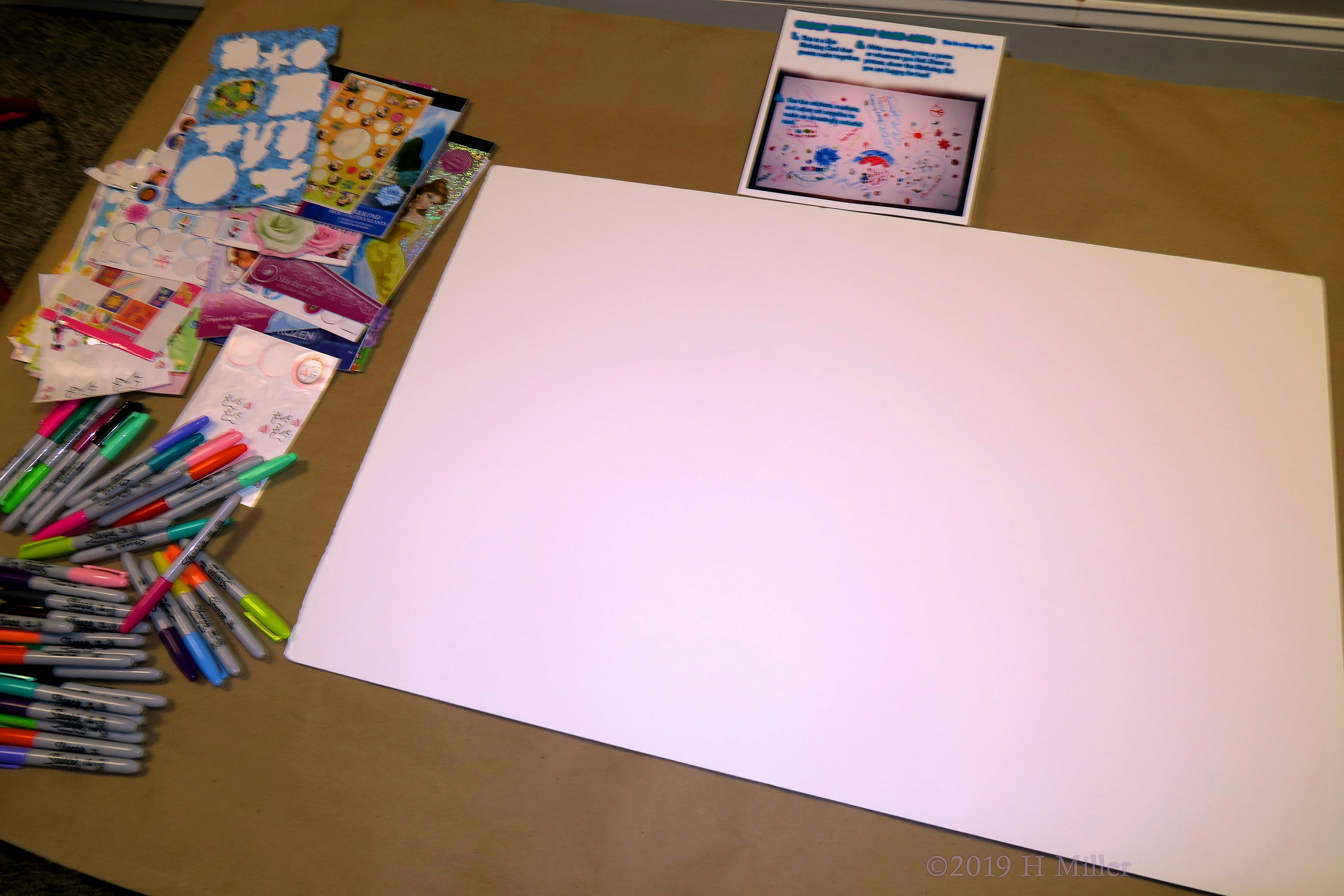 Markers And Craft Supplies For The Spa Birthday Card Markers And Craft Supplies For The Spa Birthday Card